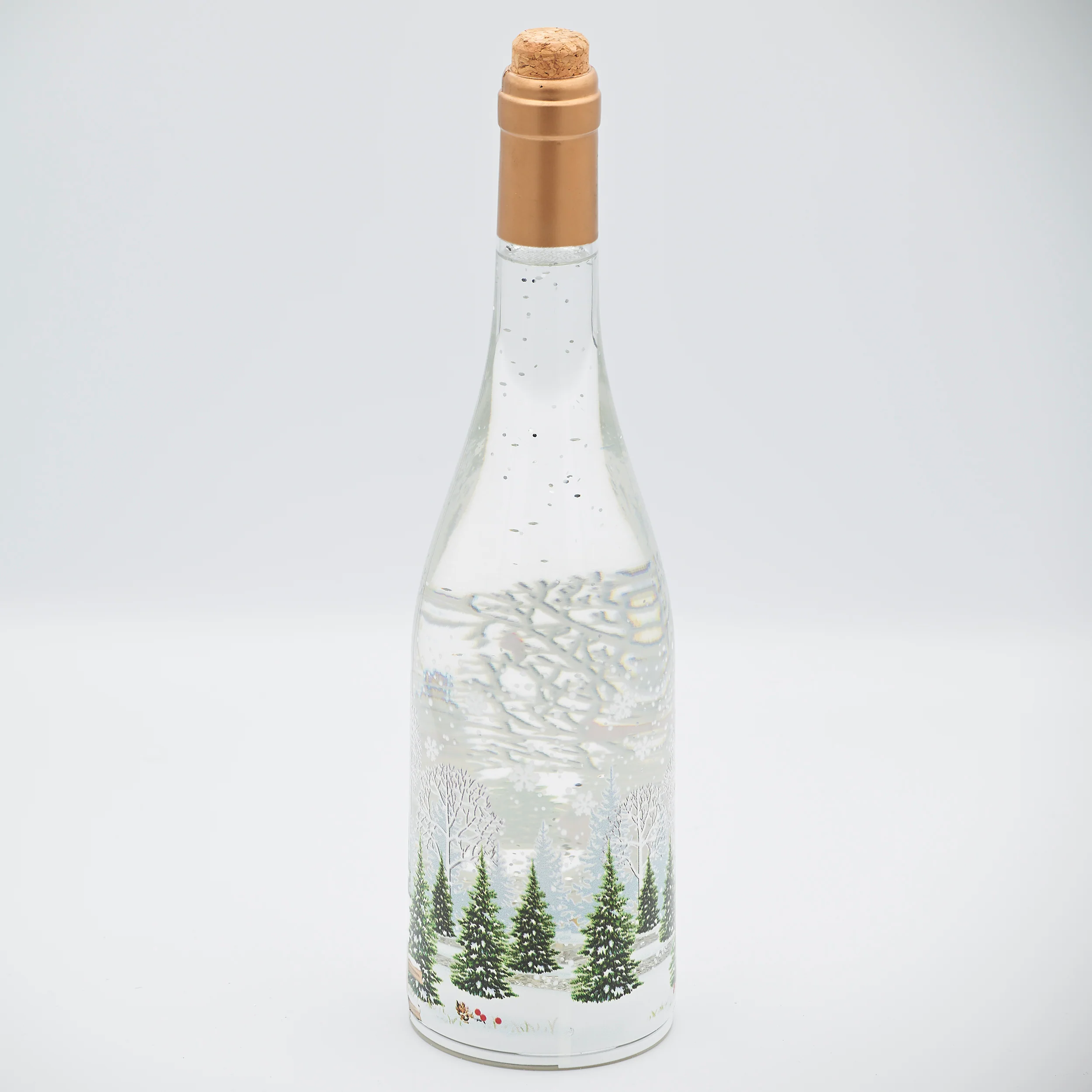 Confetti Lites Lighted Swirl Bottle with Cardinal Decal - Image 3