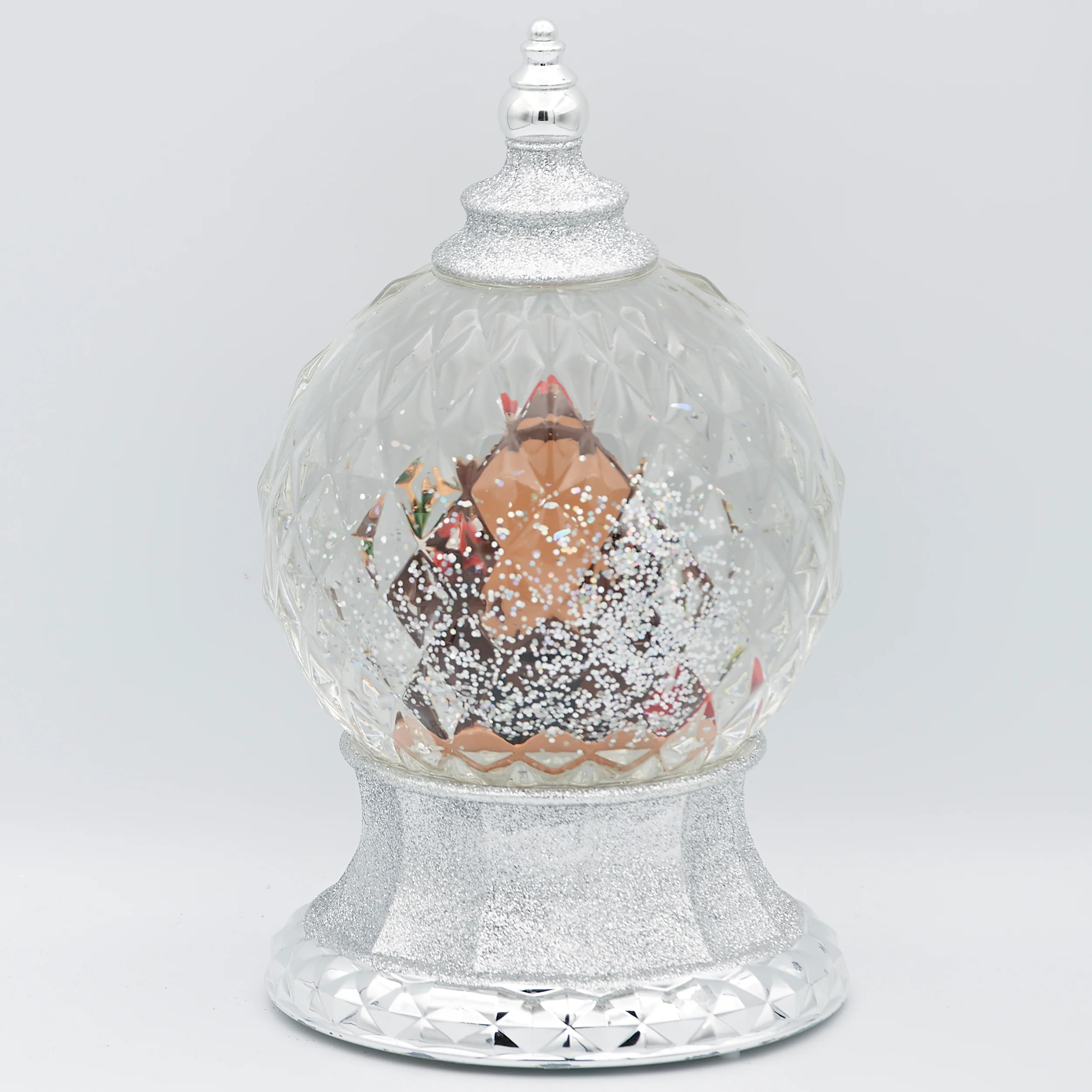 Confetti Lites Lighted Swirl Faceted Dome with Santa's List - Image 5