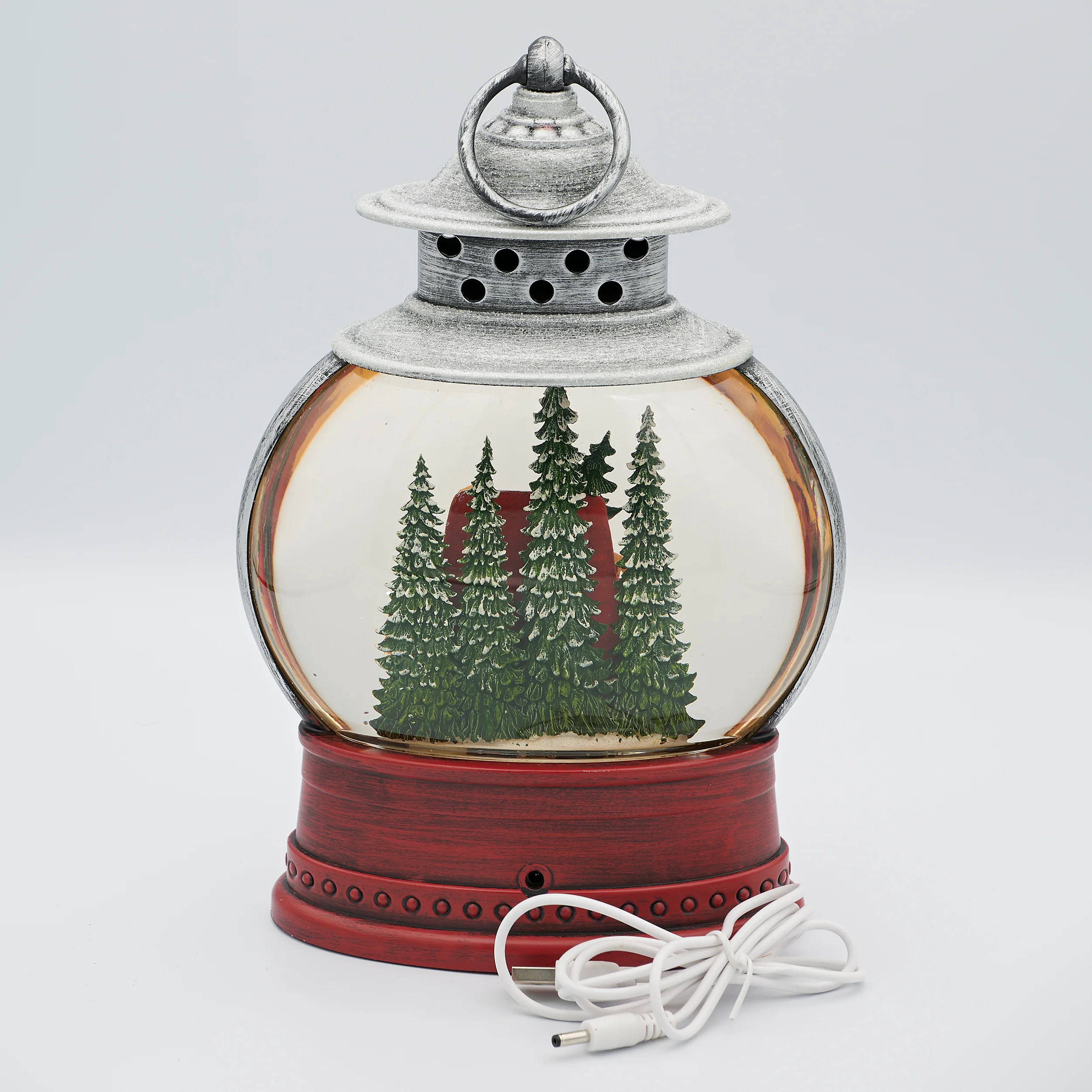 Confetti Lites Lighted Swirl Lantern with Vintage Red Truck & Dogs - Image 3