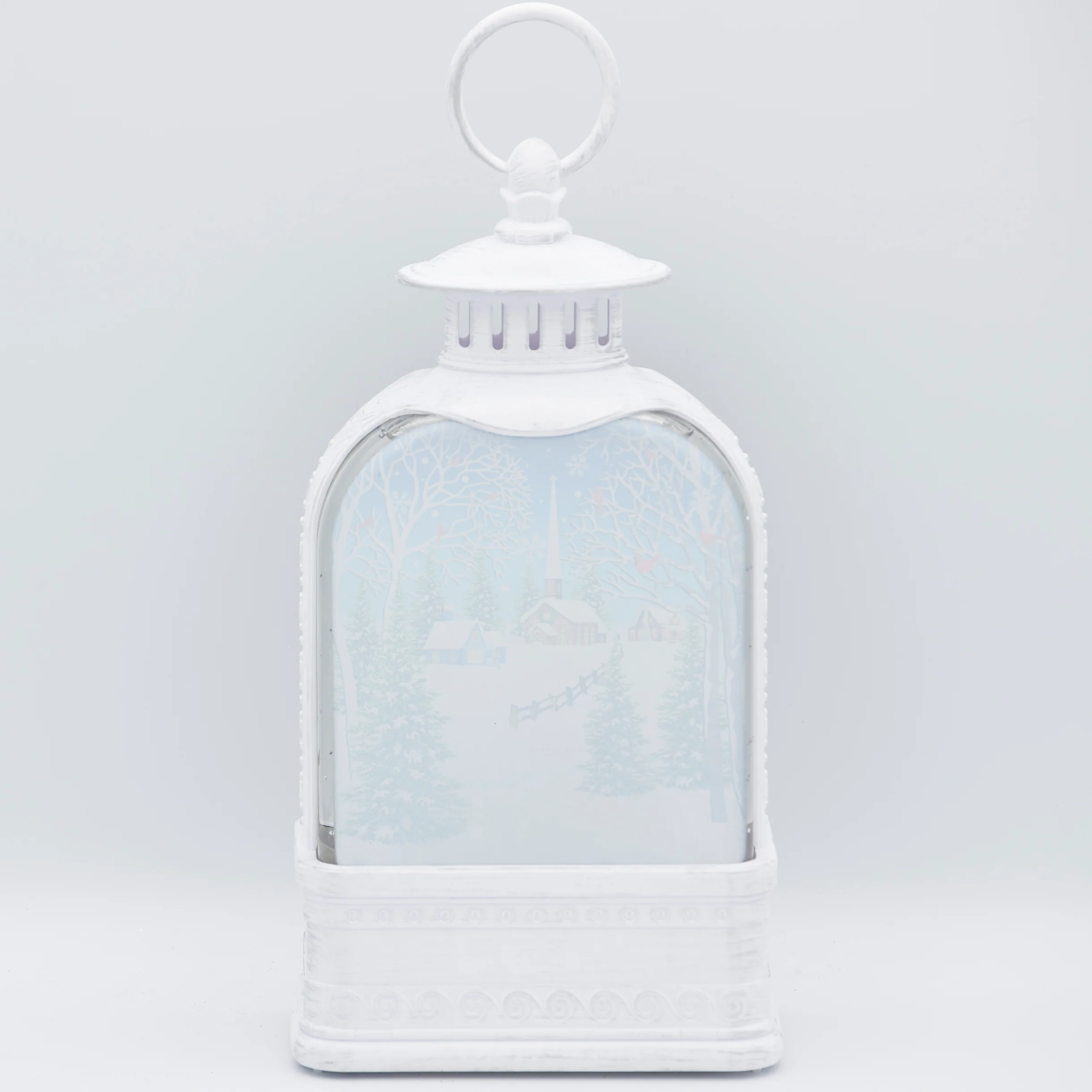 Confetti Lites Lighted Swirl Vintage Lantern with Santa & Woodland Animals - Image 5