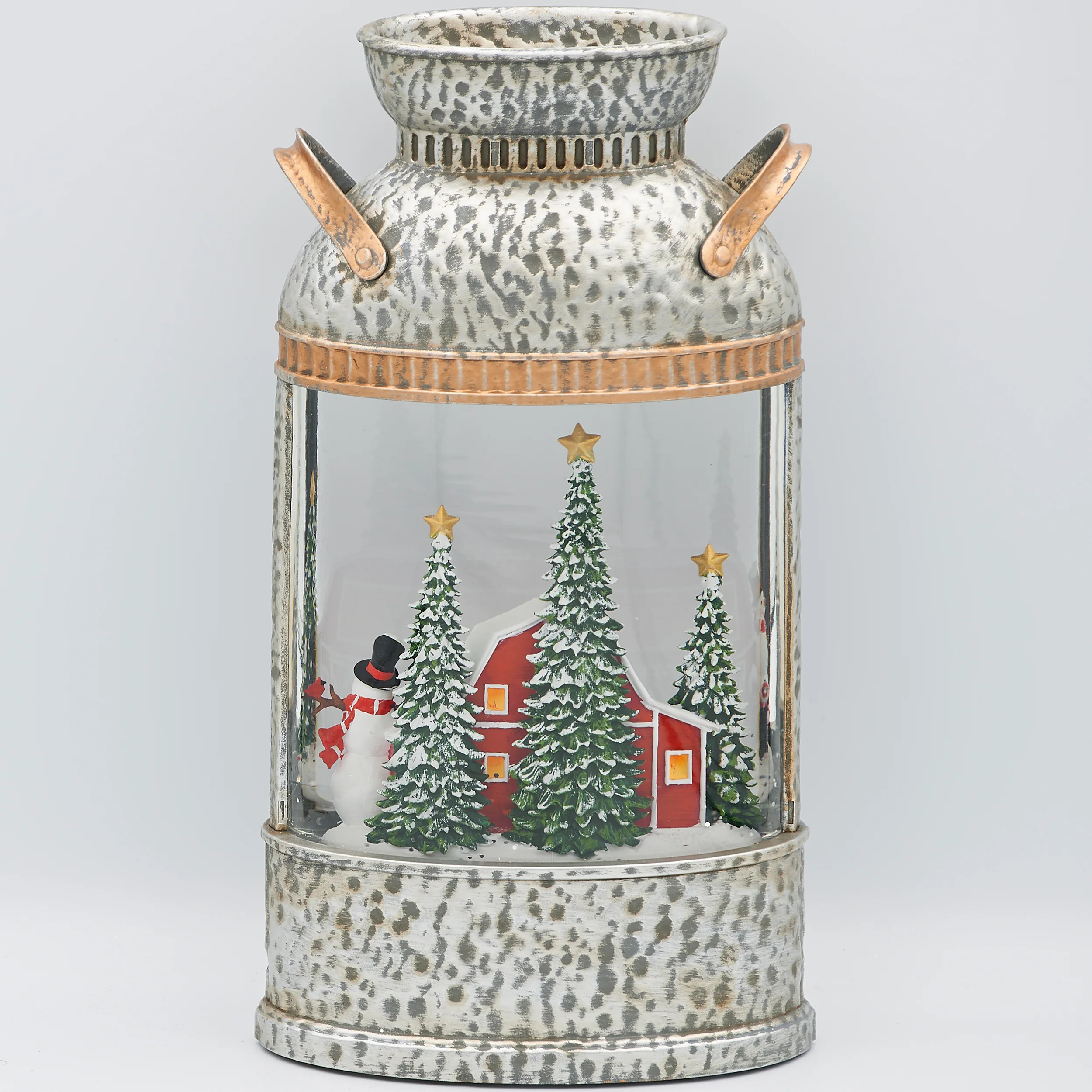 Confetti Lites Lighted Swirl Milk Can Farm Scene - Image 5