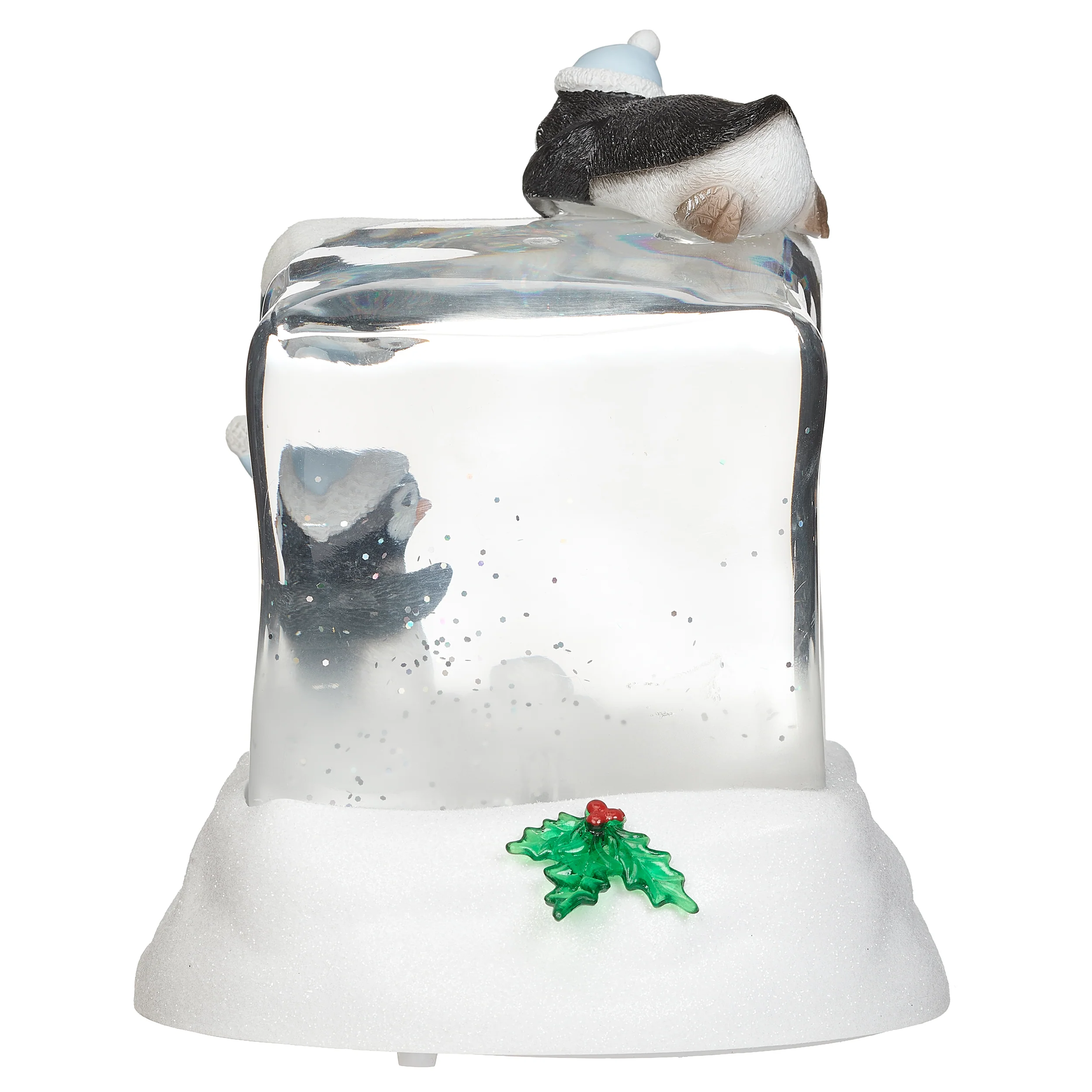 Confetti Lites Lighted Swirl Playful Penguins on Ice Cube - Image 4