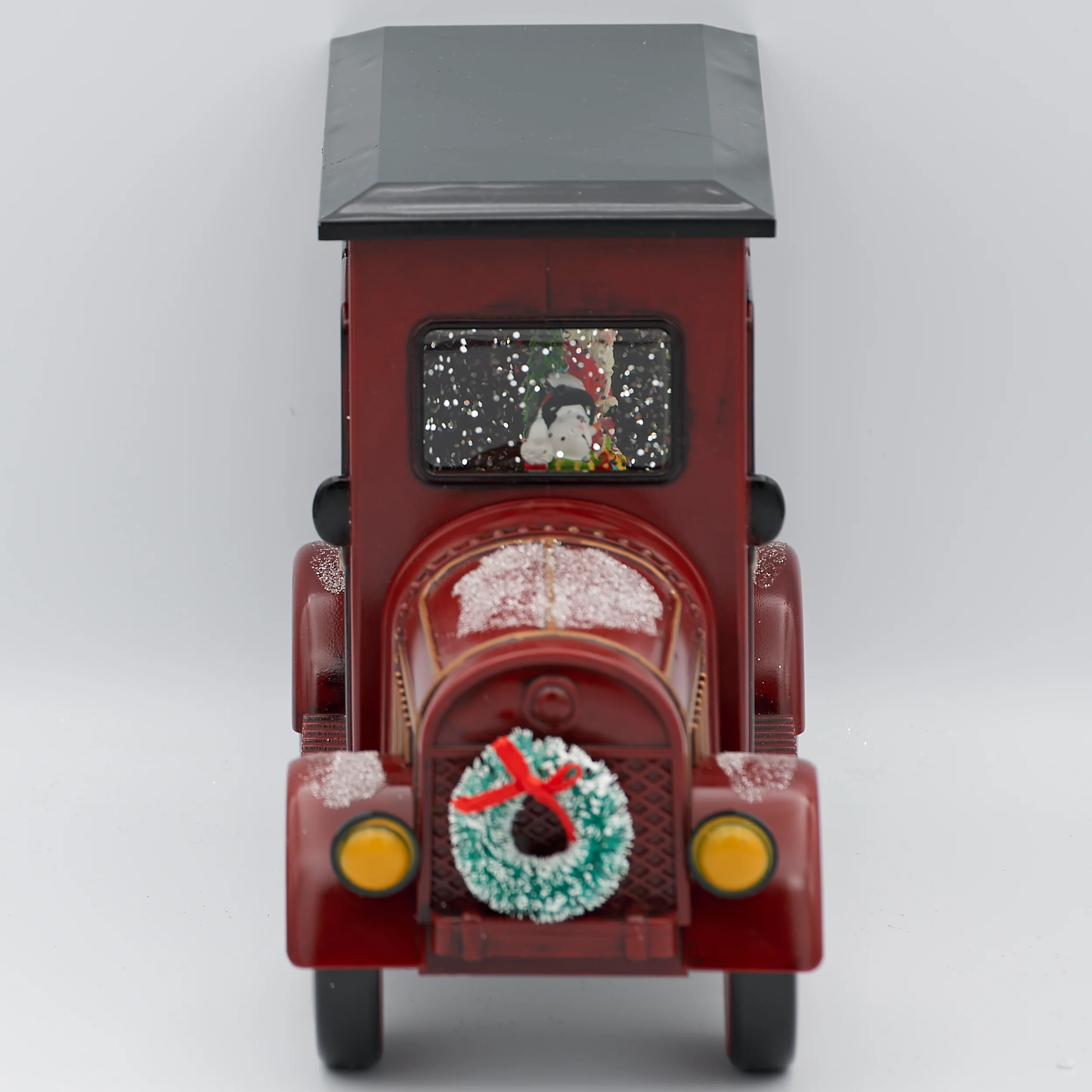Confetti Lites Lighted Swirl Red Delivery Truck with Santa & Snowman - Image 2