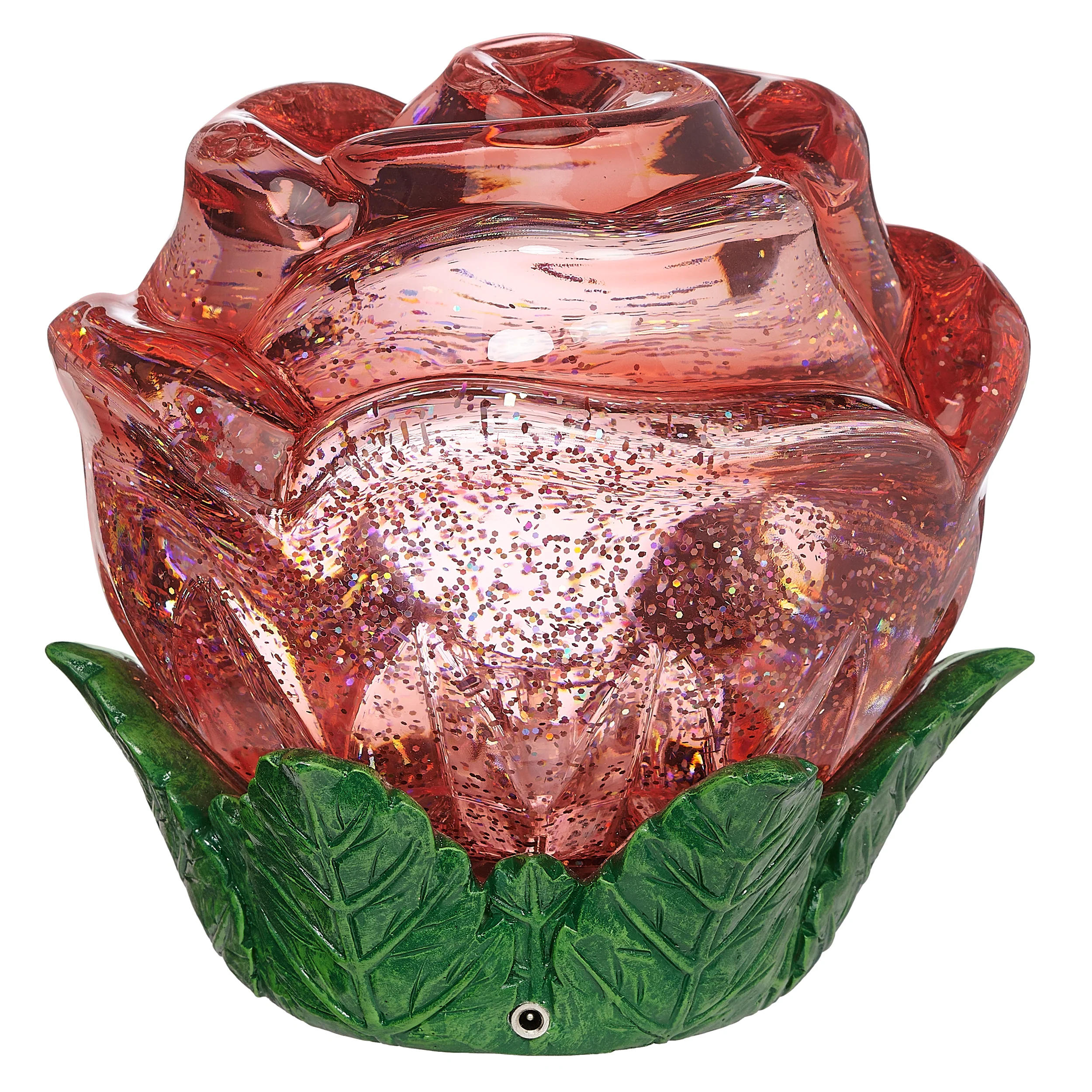Lighted Swirl Red Rose - Image 2