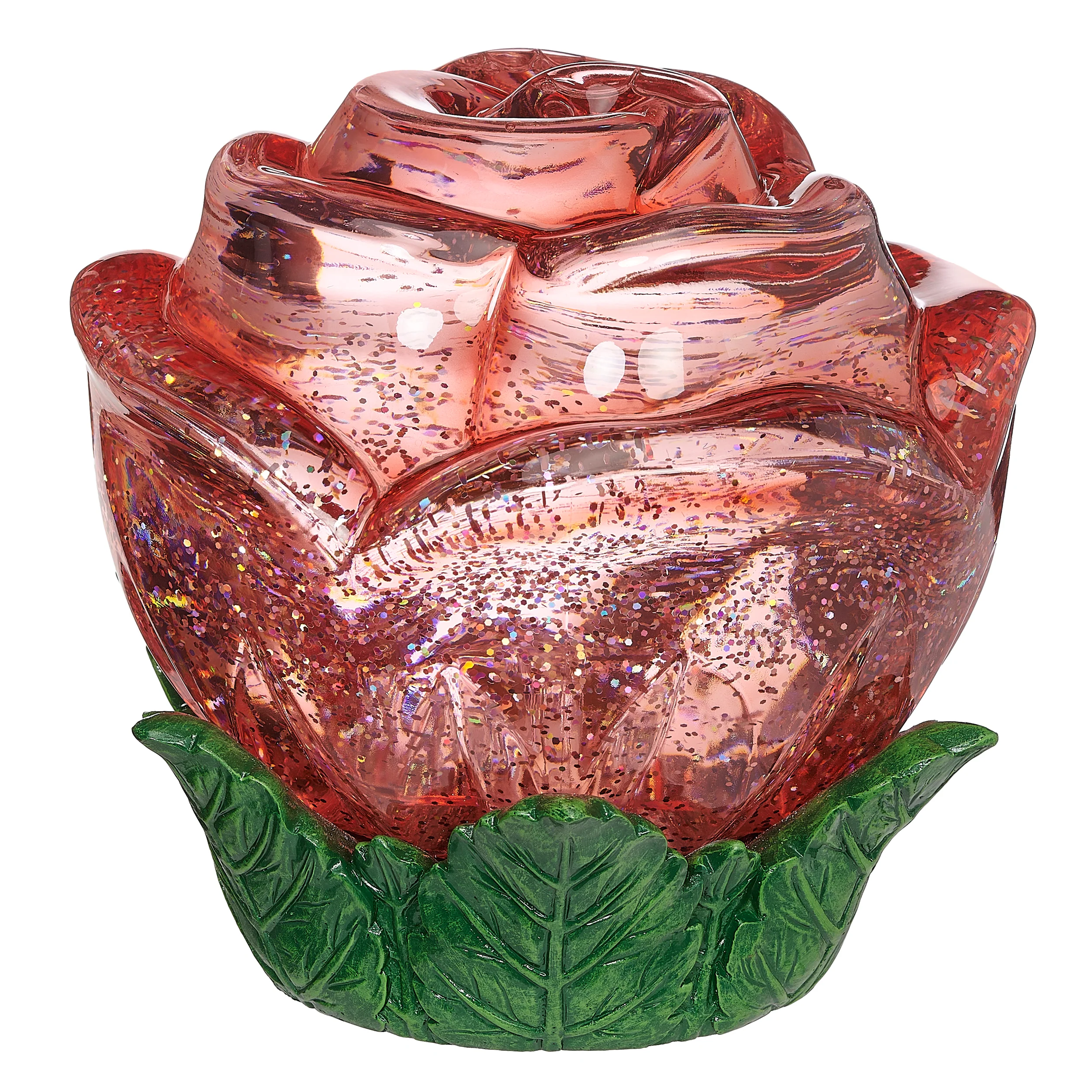 Lighted Swirl Red Rose - Image 3