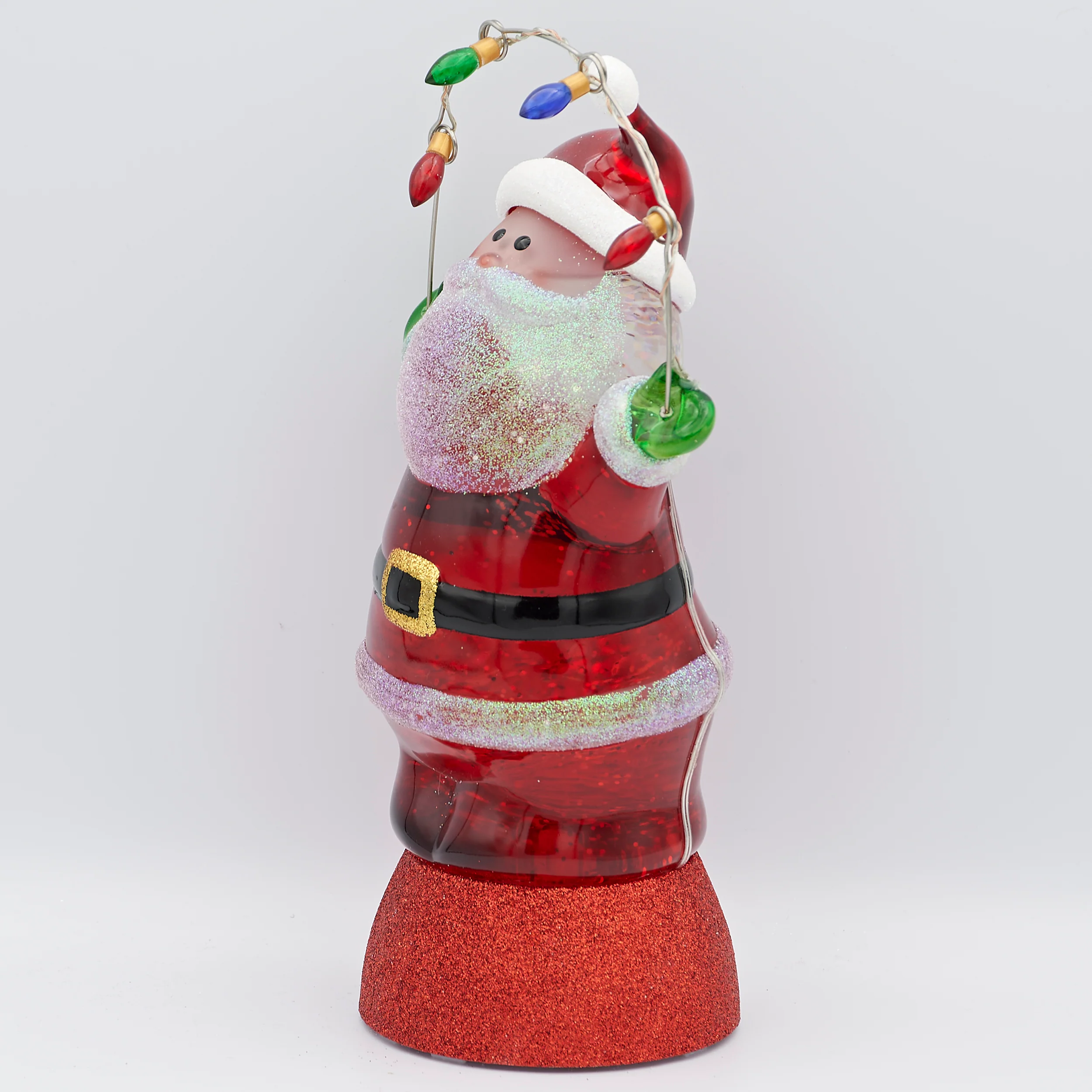 Confetti Lites Lighted Swirl Santa Holding String Lights - Image 4