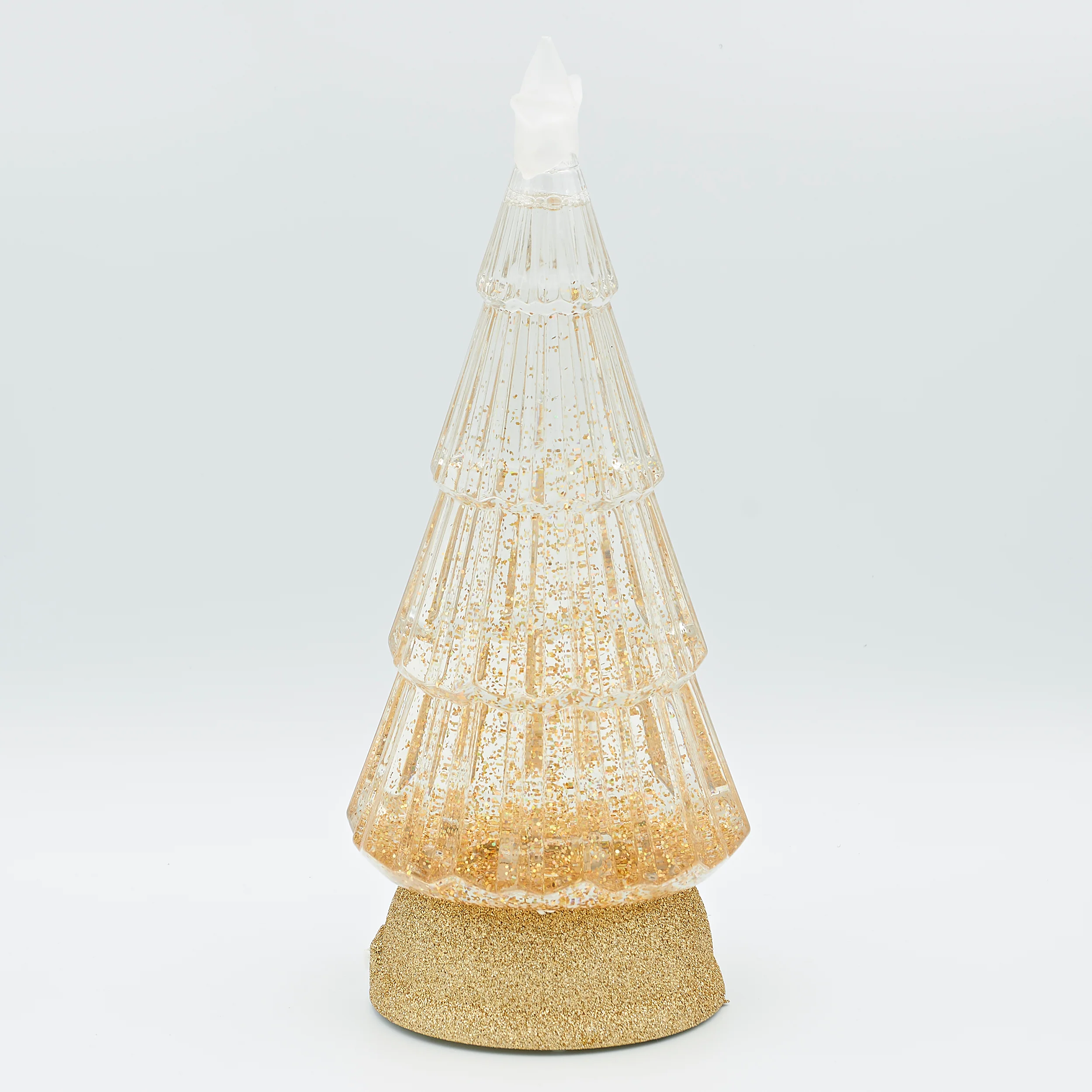 Confetti Lites Lighted Swirl Tree with Gold Glitter - Image 2