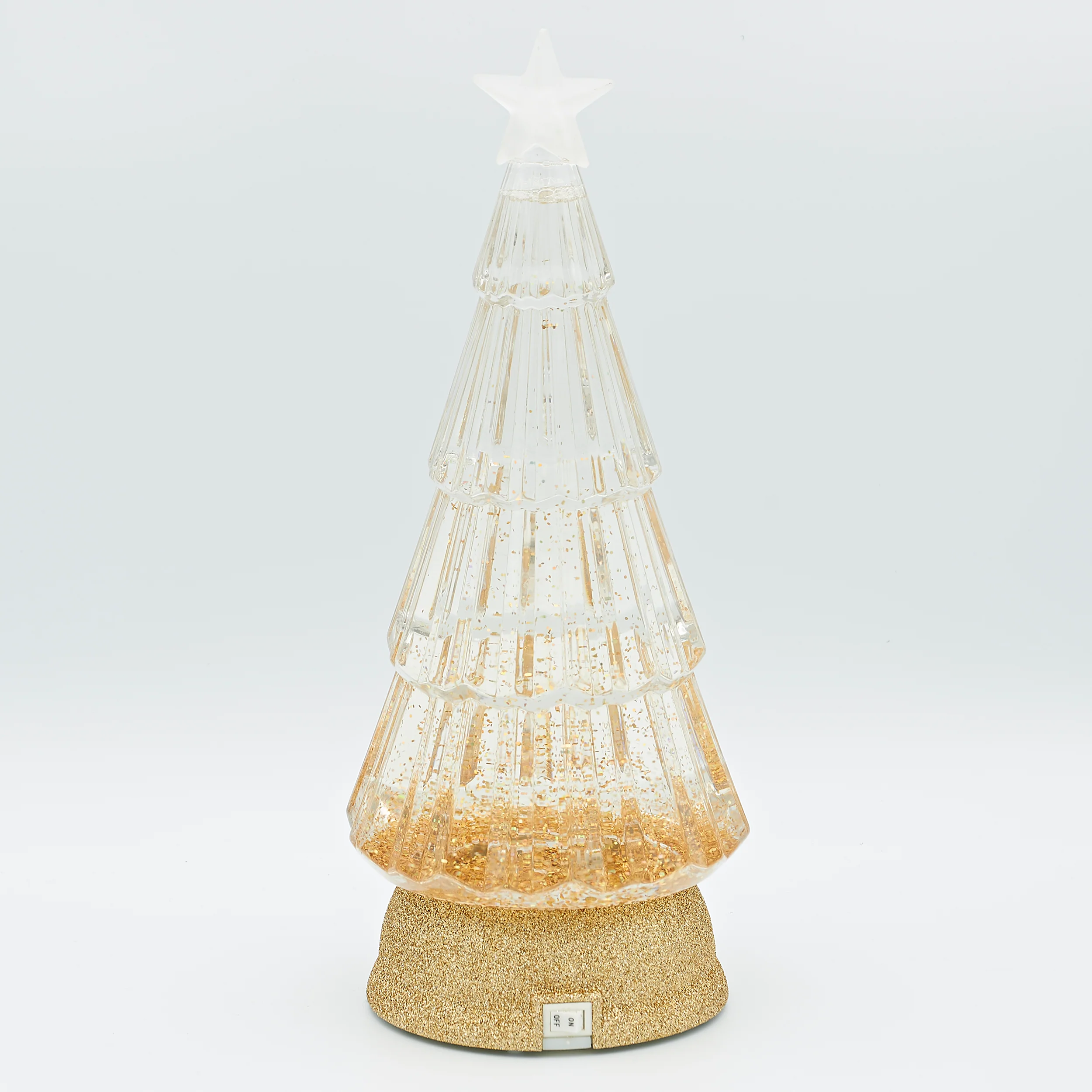 Confetti Lites Lighted Swirl Tree with Gold Glitter - Image 3