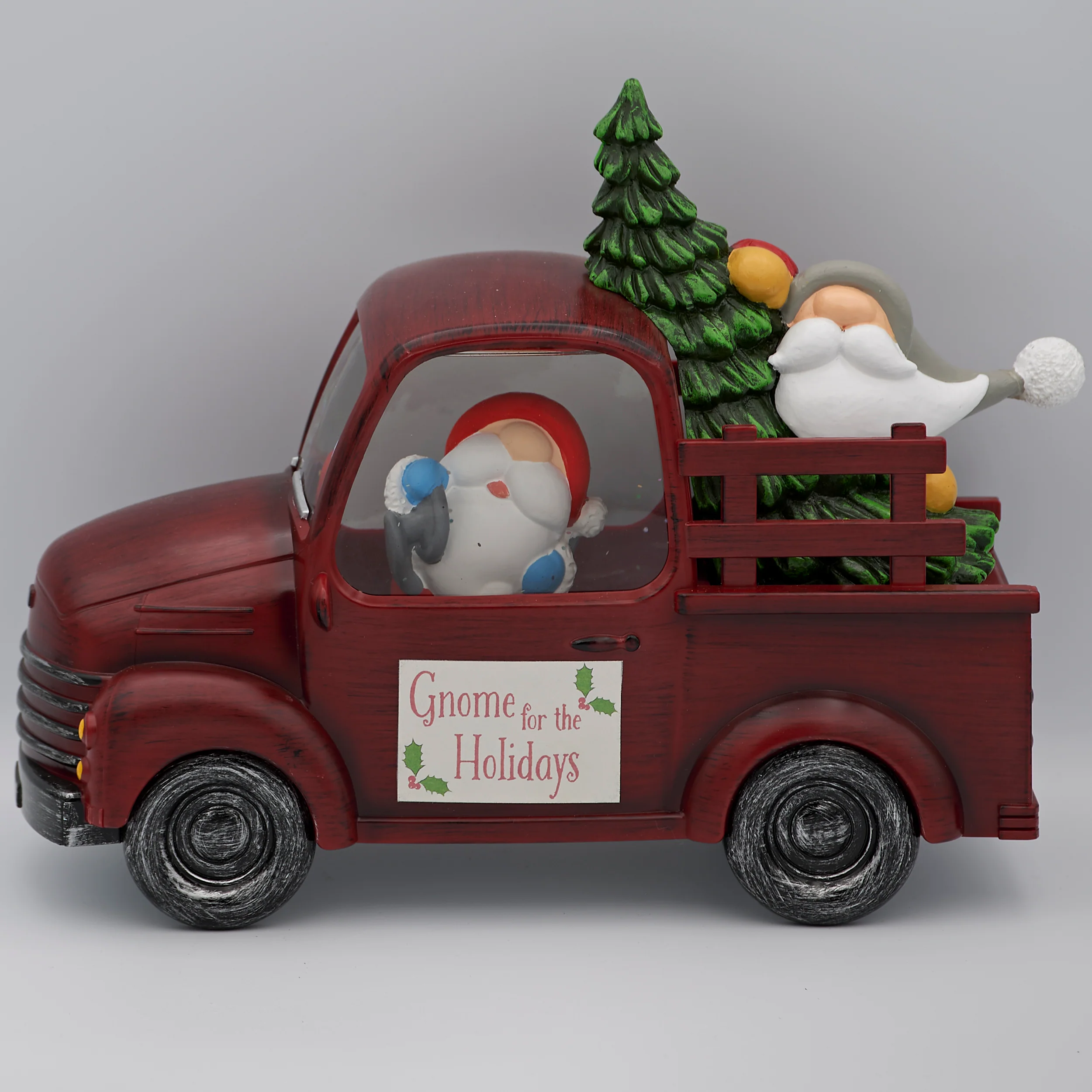Confetti Lites Lighted Swirl Vintage Truck with Gnomes & Christmas Tree - Image 4