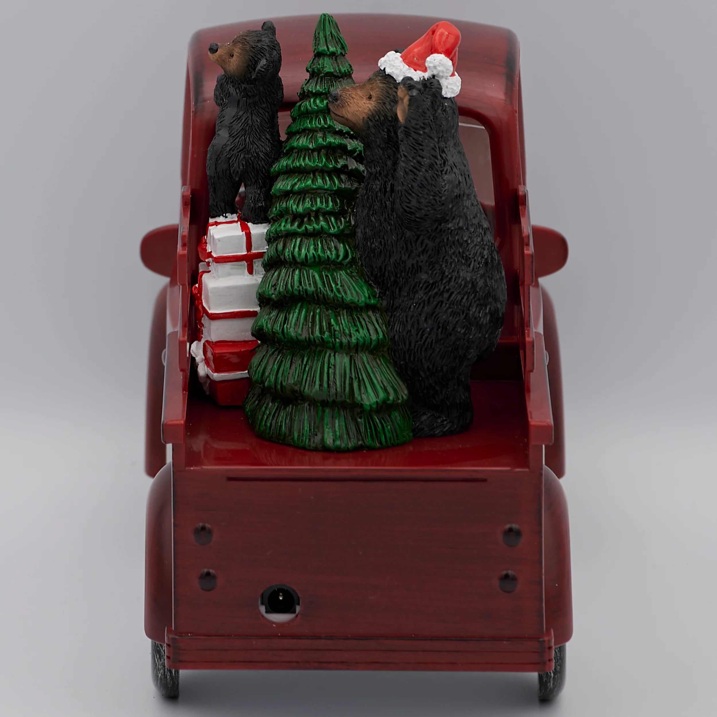 Confetti Lites Lighted Swirl Vintage Truck with Santa, Black Bear & Christmas Tree - Image 5