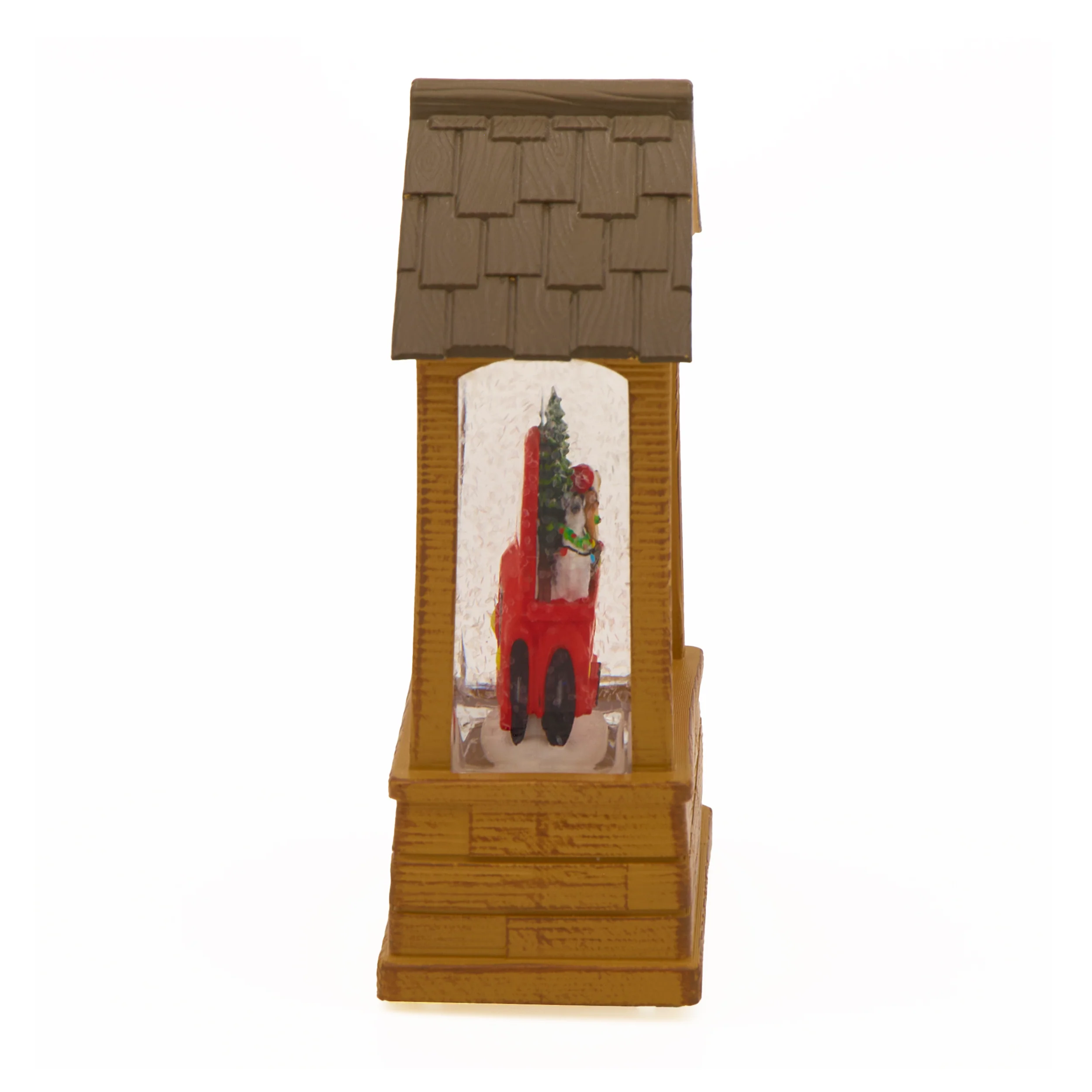 Lighted Vintage Red Truck with Festive Dogs - Shimmering Merry Lites - Image 3