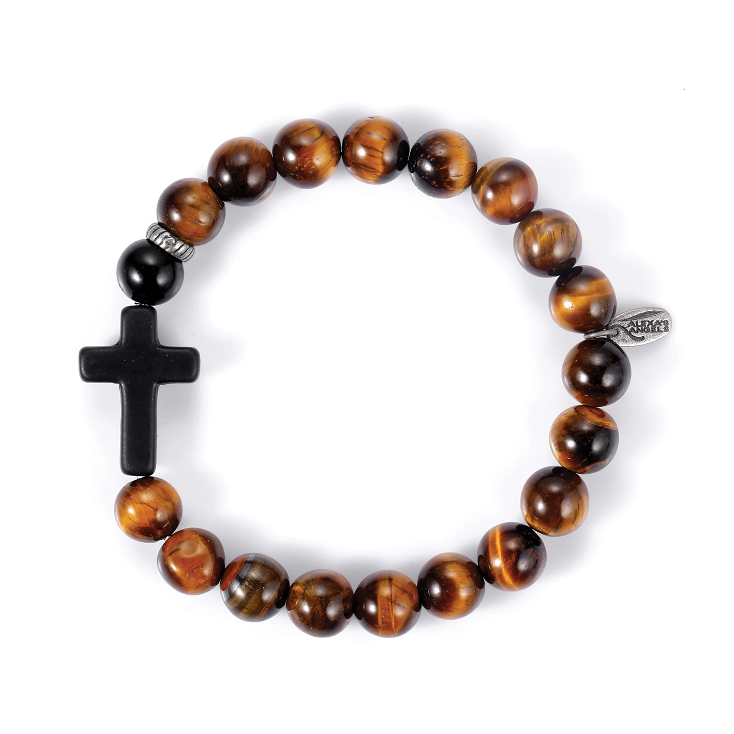 Alexa's Angels Men's Faith Bracelet – Onyx and Tiger Eye