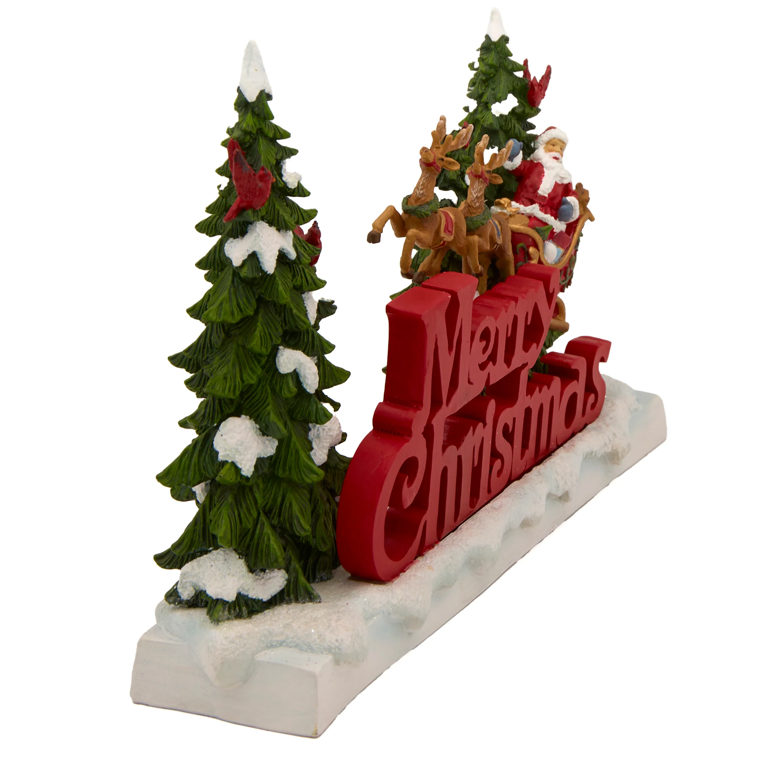 Merry Christmas Santa in Sleigh Figure - Image 3