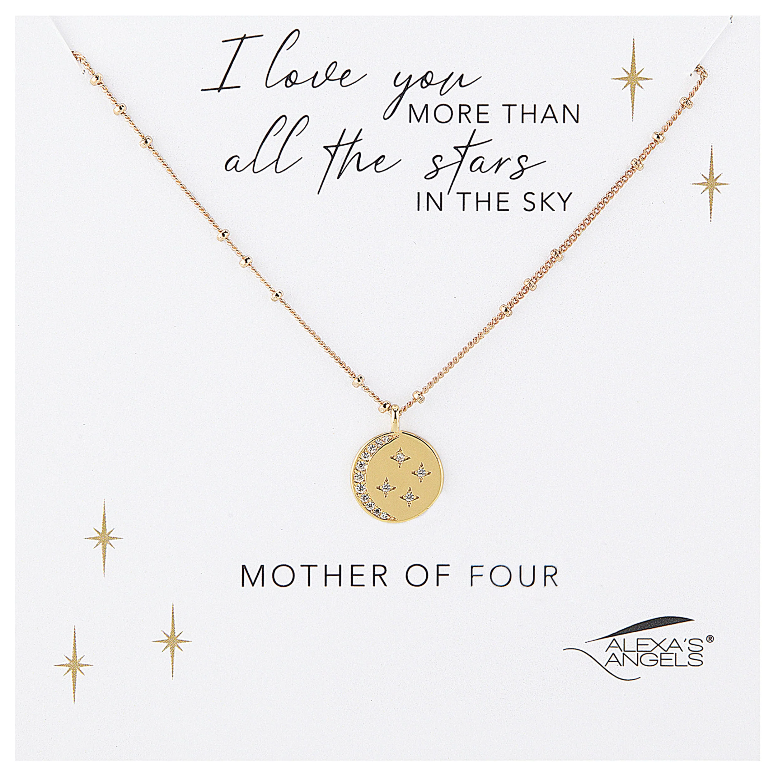 Alexa's Angels Moon & Stars Family Necklace - Image 7