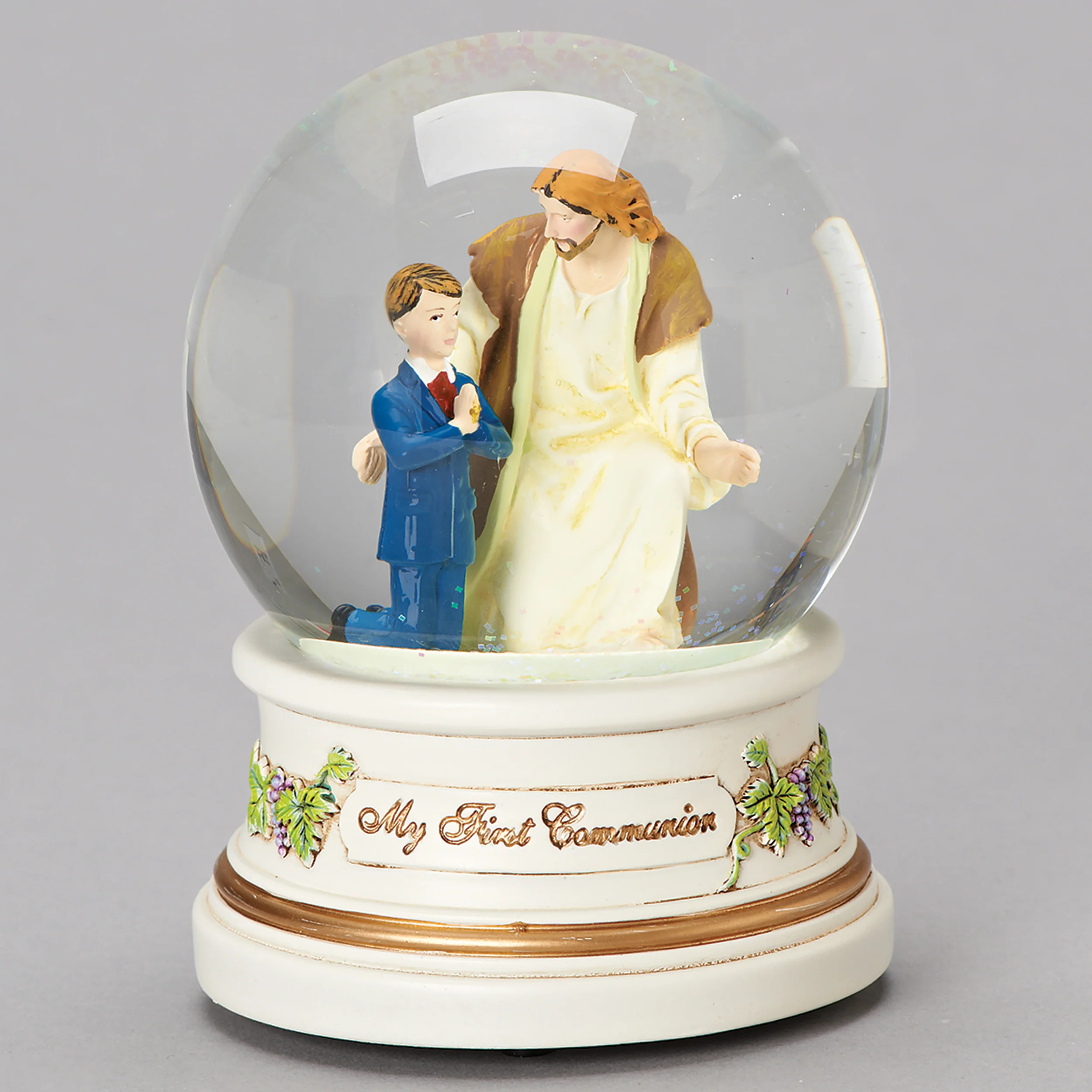 Glitterdome Musical My First Communion Boy with Jesus - "The Lord’s Prayer" Tune