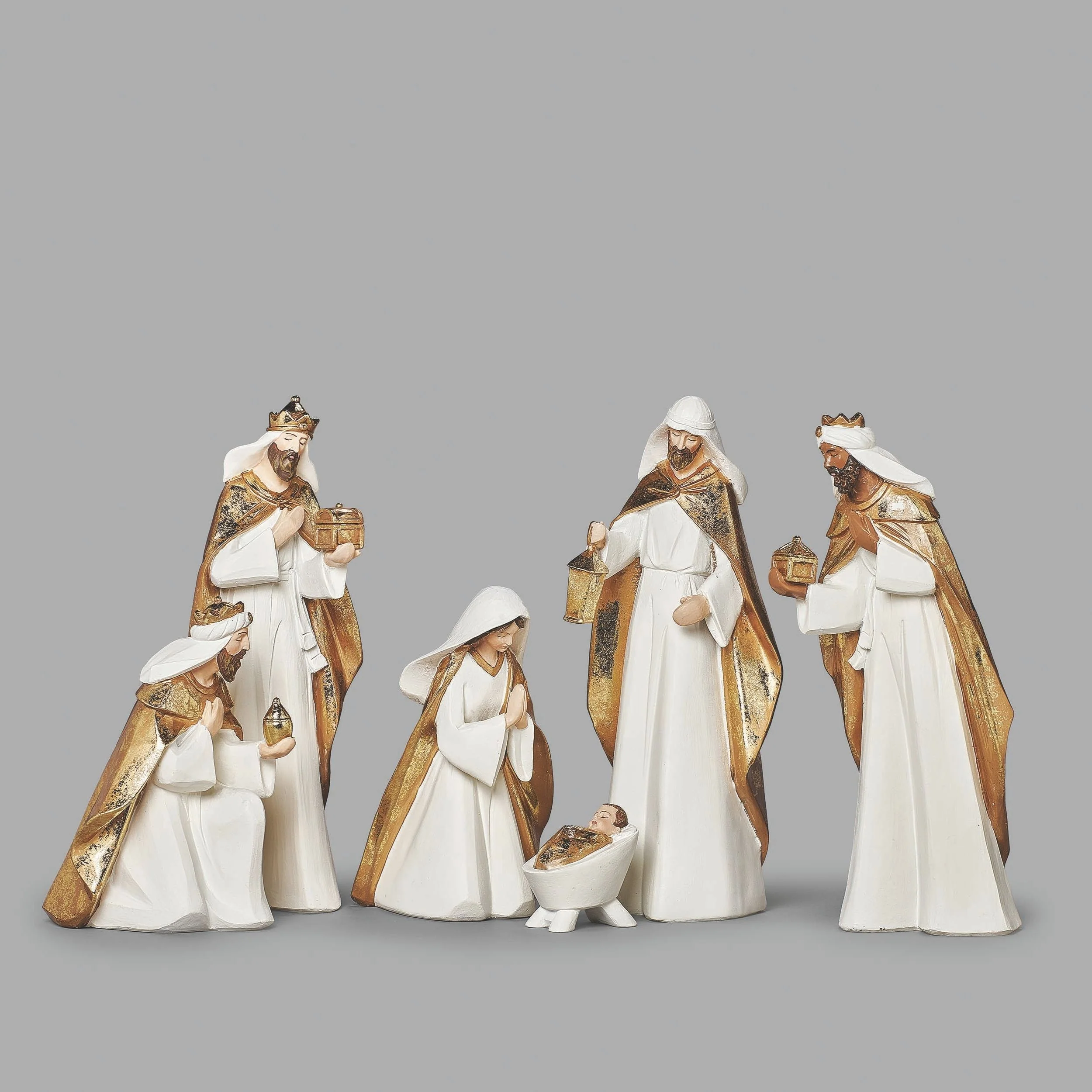 Nativity Gold & White Set