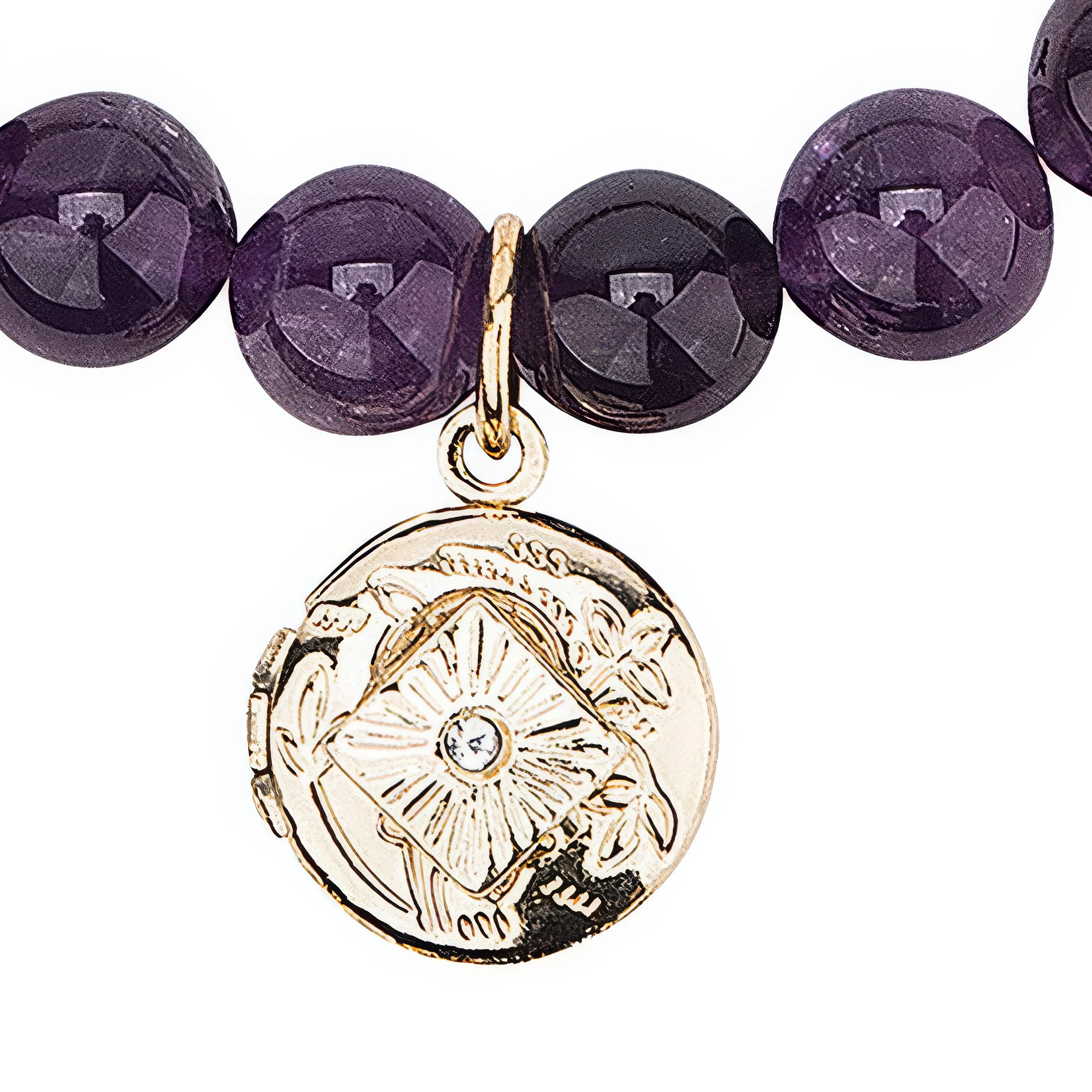 Alexa's Angels Natural Stone & Cubic Zirconia Prayer Box Bracelet - Image 4