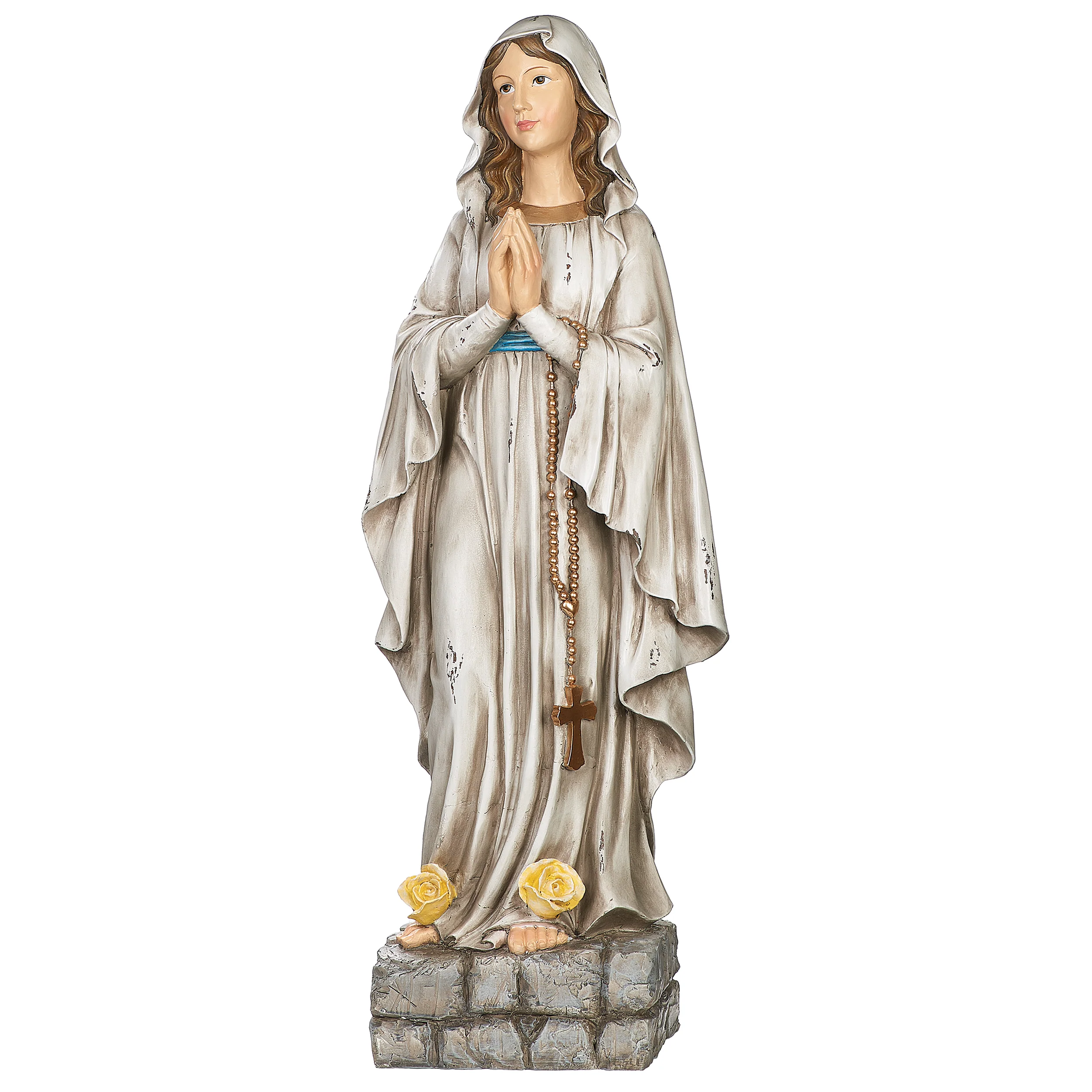 Distressed Our Lady of Lourdes Figure