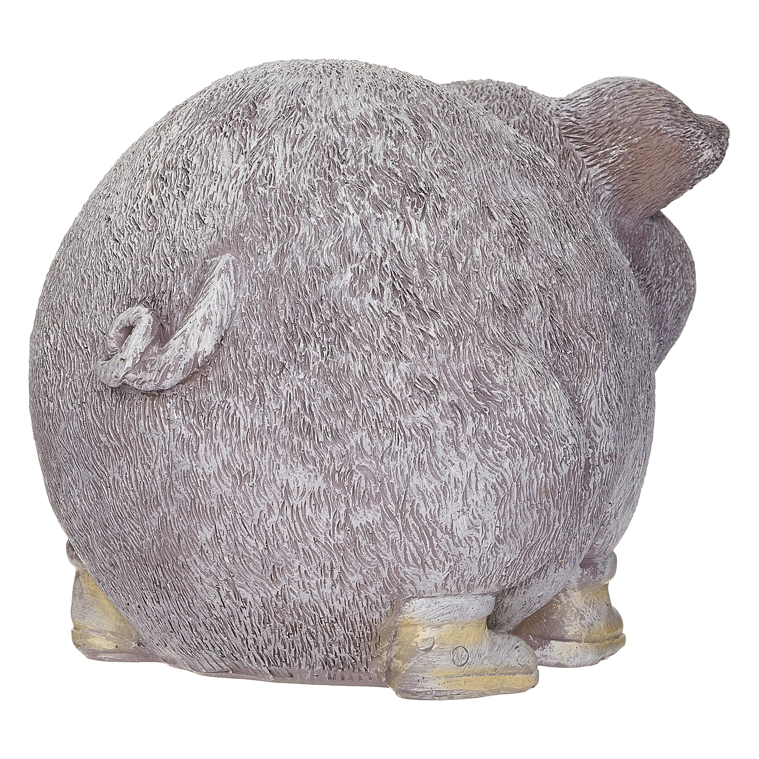 Pudgy Pals Pig in Rain Boots Garden Statue - Image 4