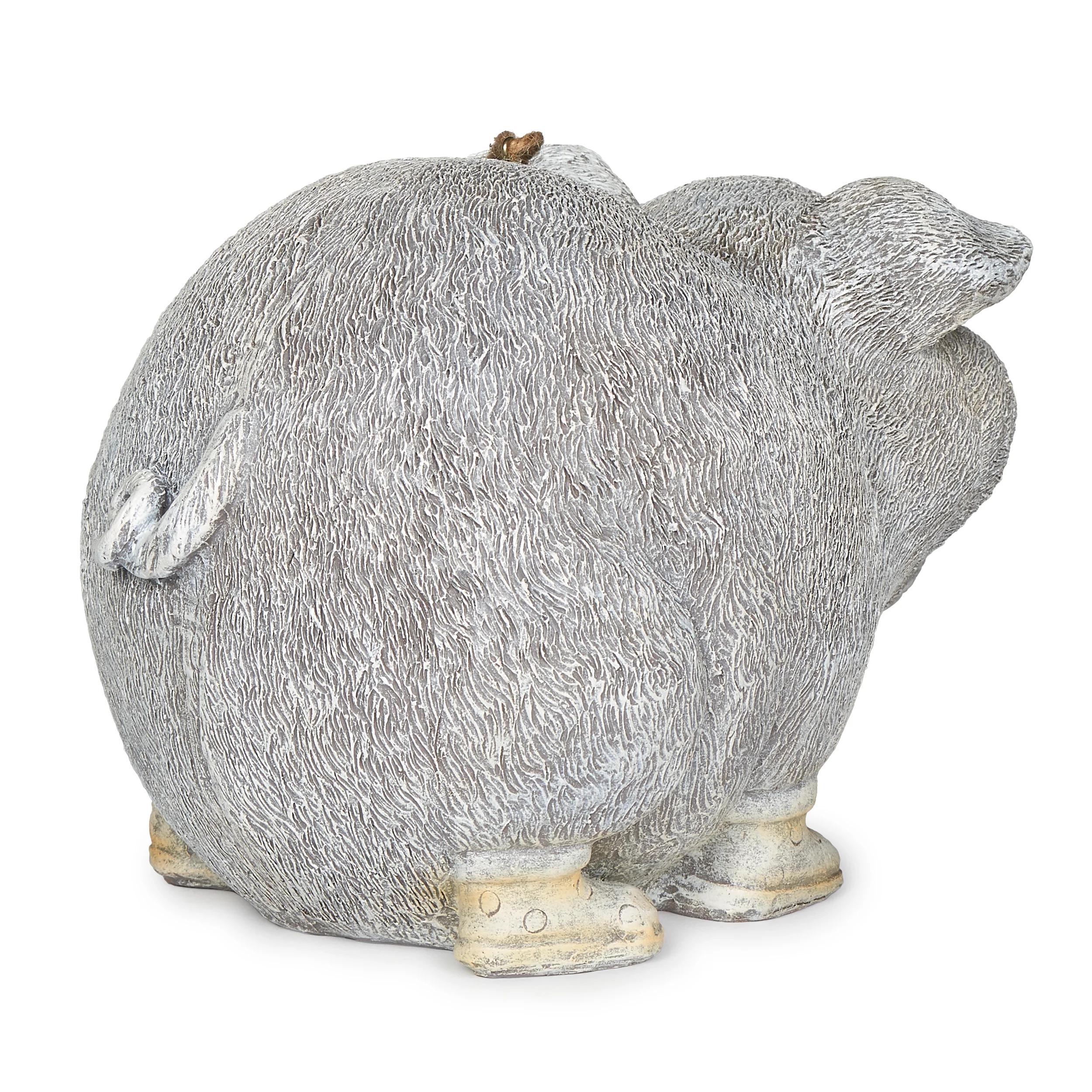 Pudgy Pals Pig with Rain Boots Birdhouse - Image 3