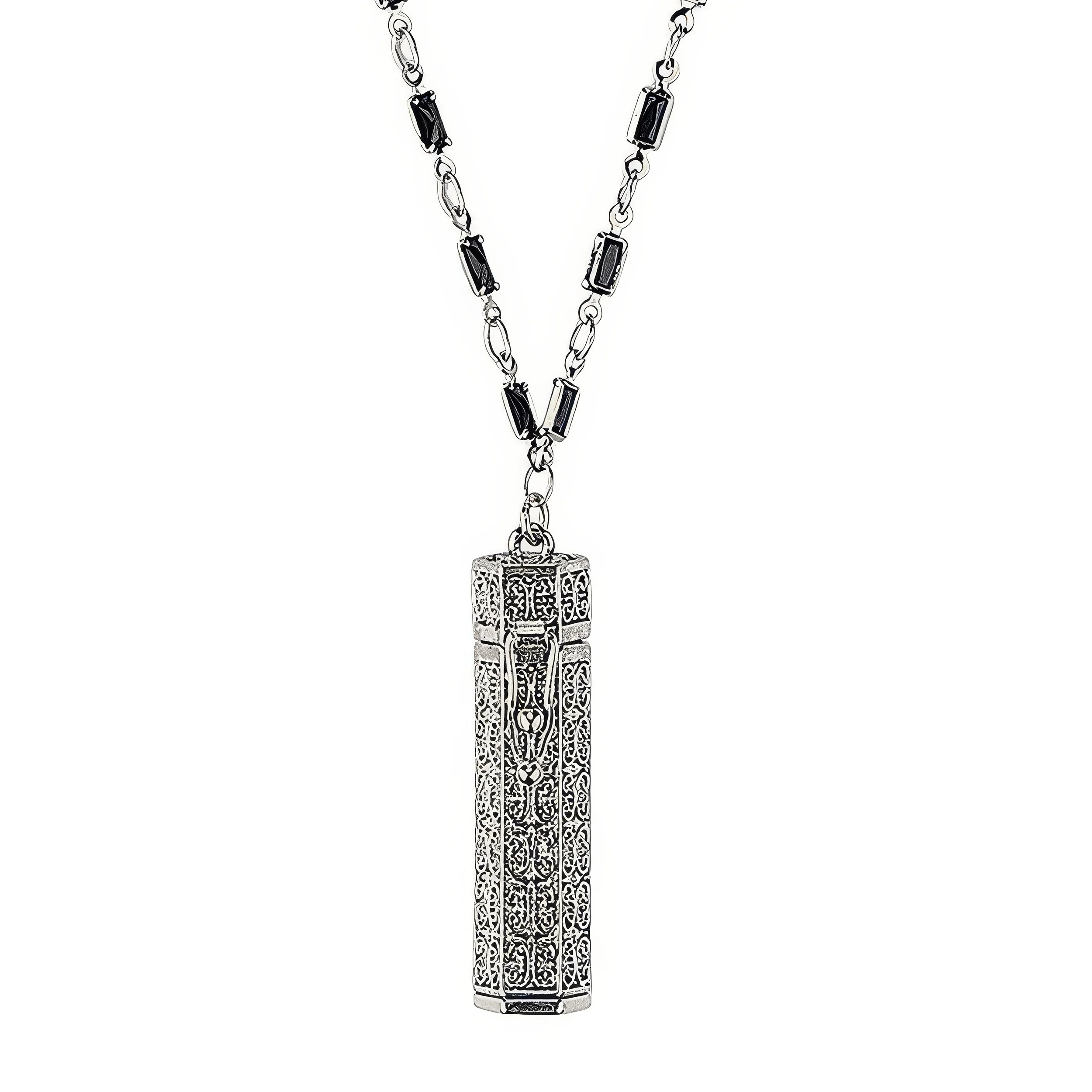 Alexa's Angels Whispers of Faith Prayer Box Necklace – Black Beads - Image 4