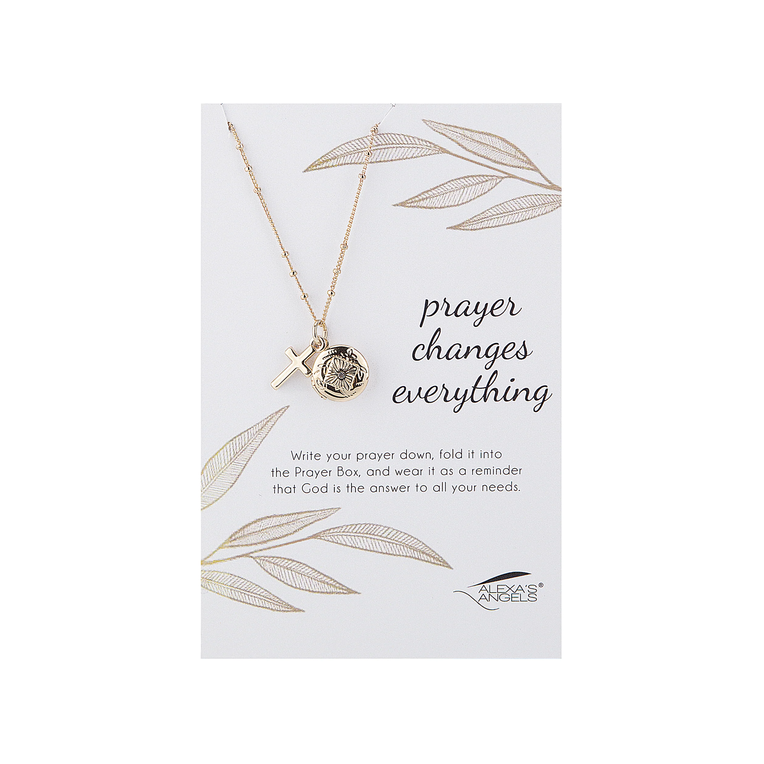 Alexa's Angels "Prayer Changes Everything" Prayer Box Necklace - Image 3