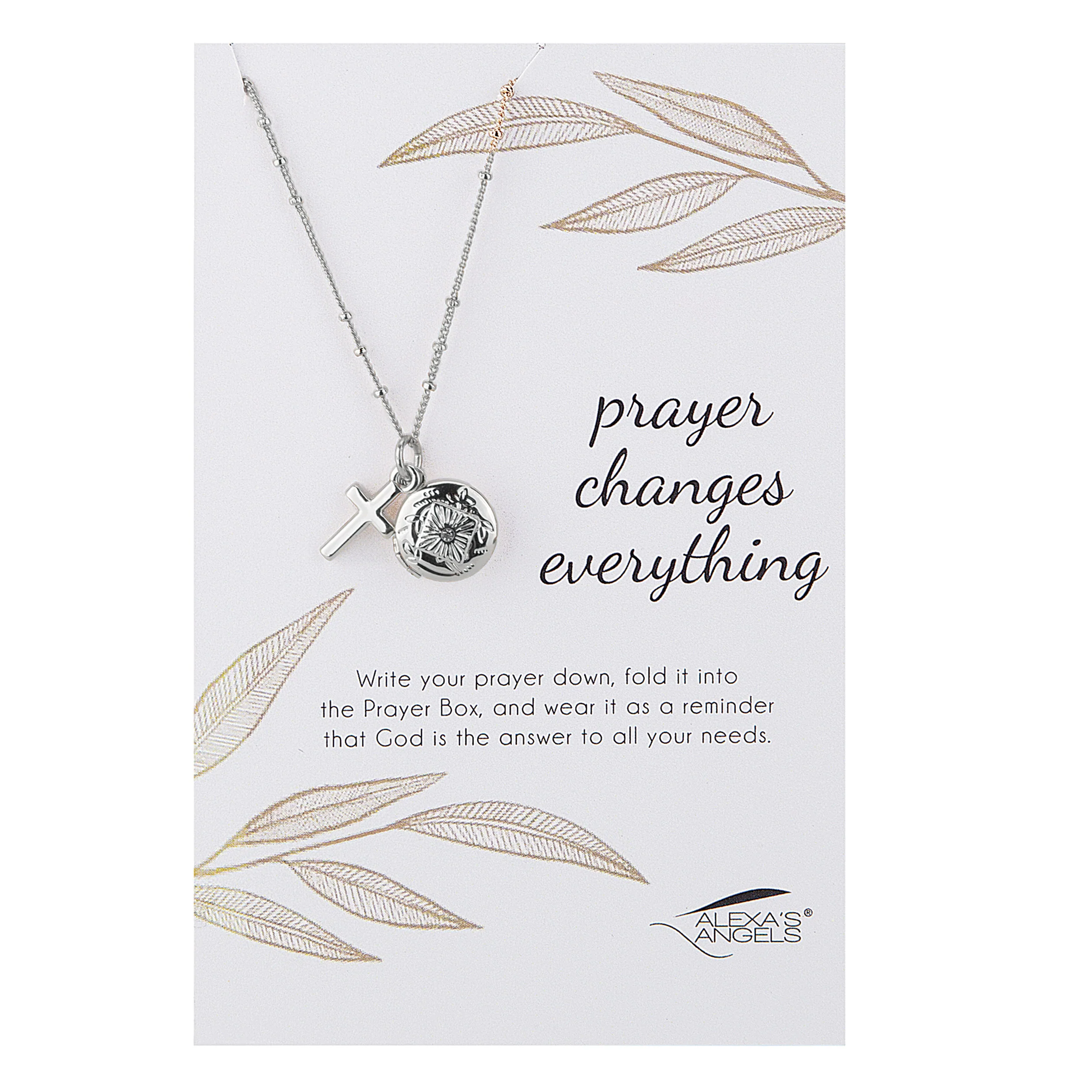 Alexa's Angels "Prayer Changes Everything" Prayer Box Necklace - Image 4