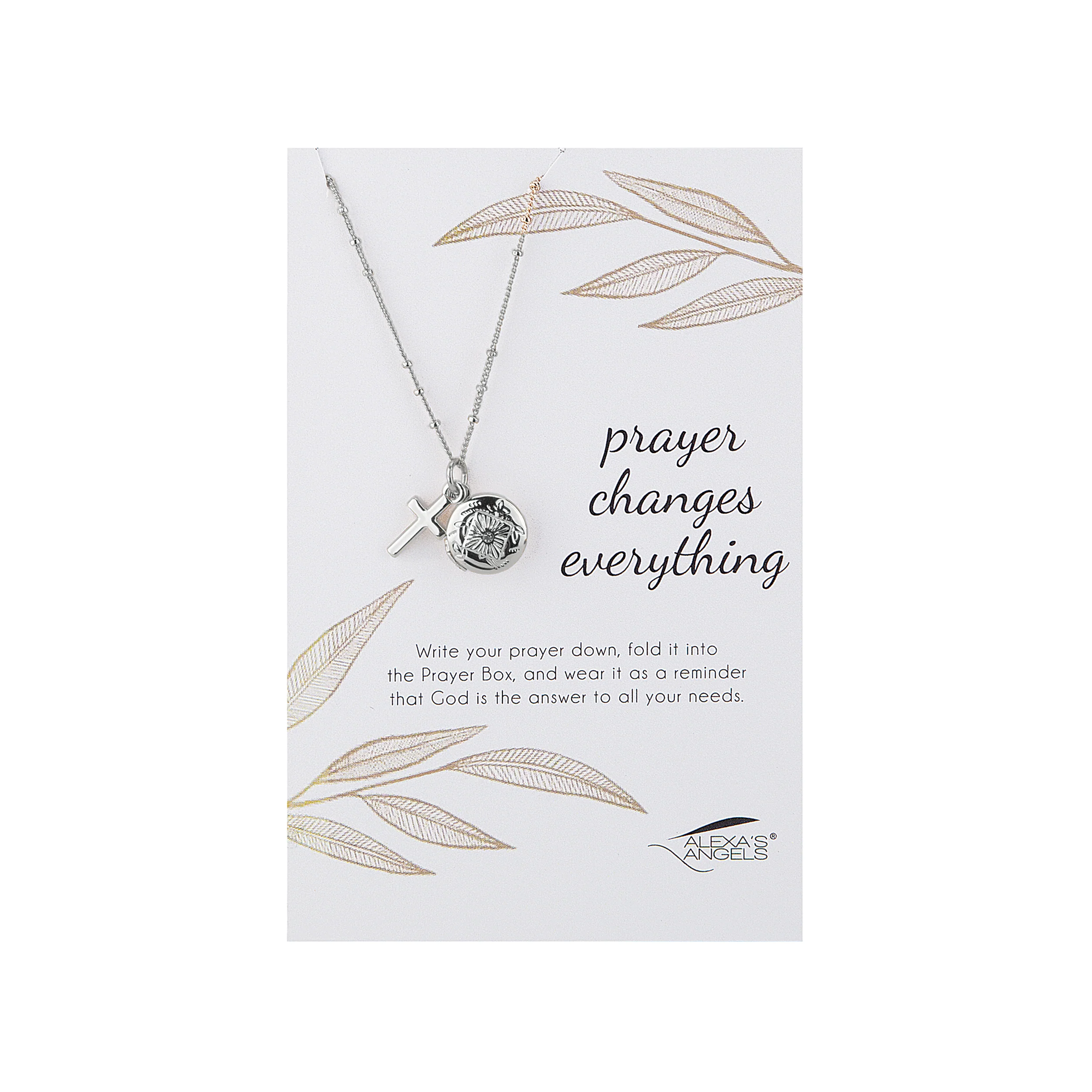 Alexa's Angels "Prayer Changes Everything" Prayer Box Necklace - Image 6