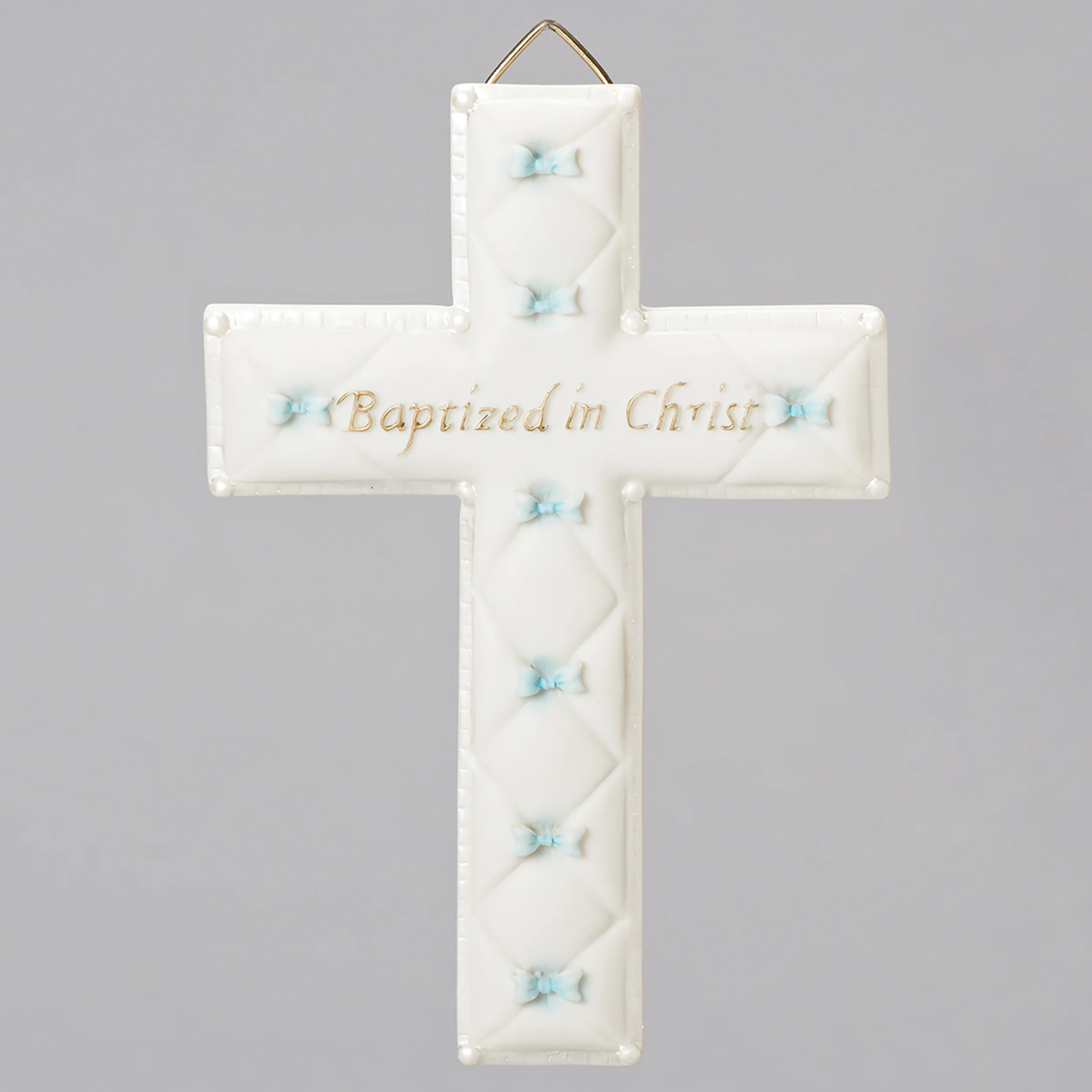 Quilted Baptized in Christ Wall Cross