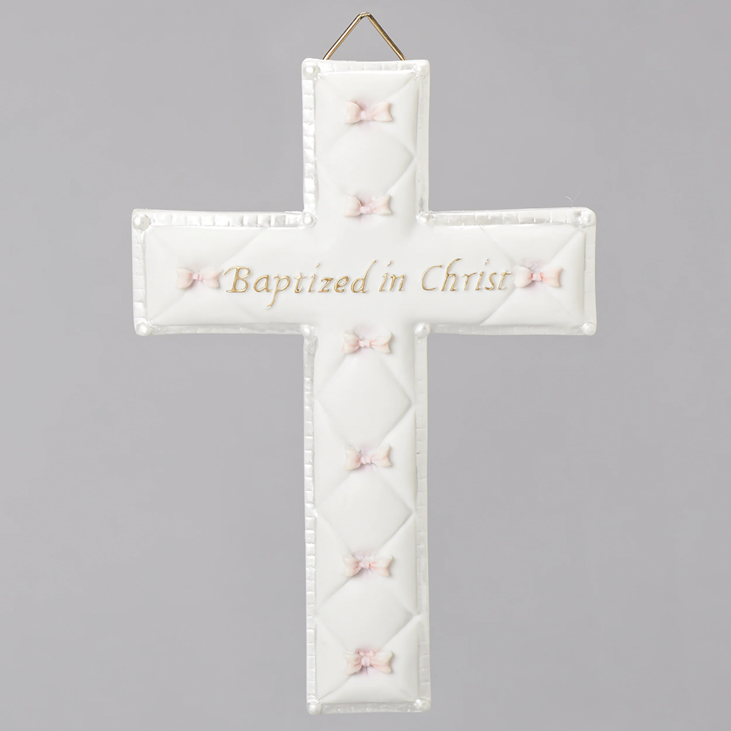 Quilted Baptized in Christ Wall Cross - Image 2