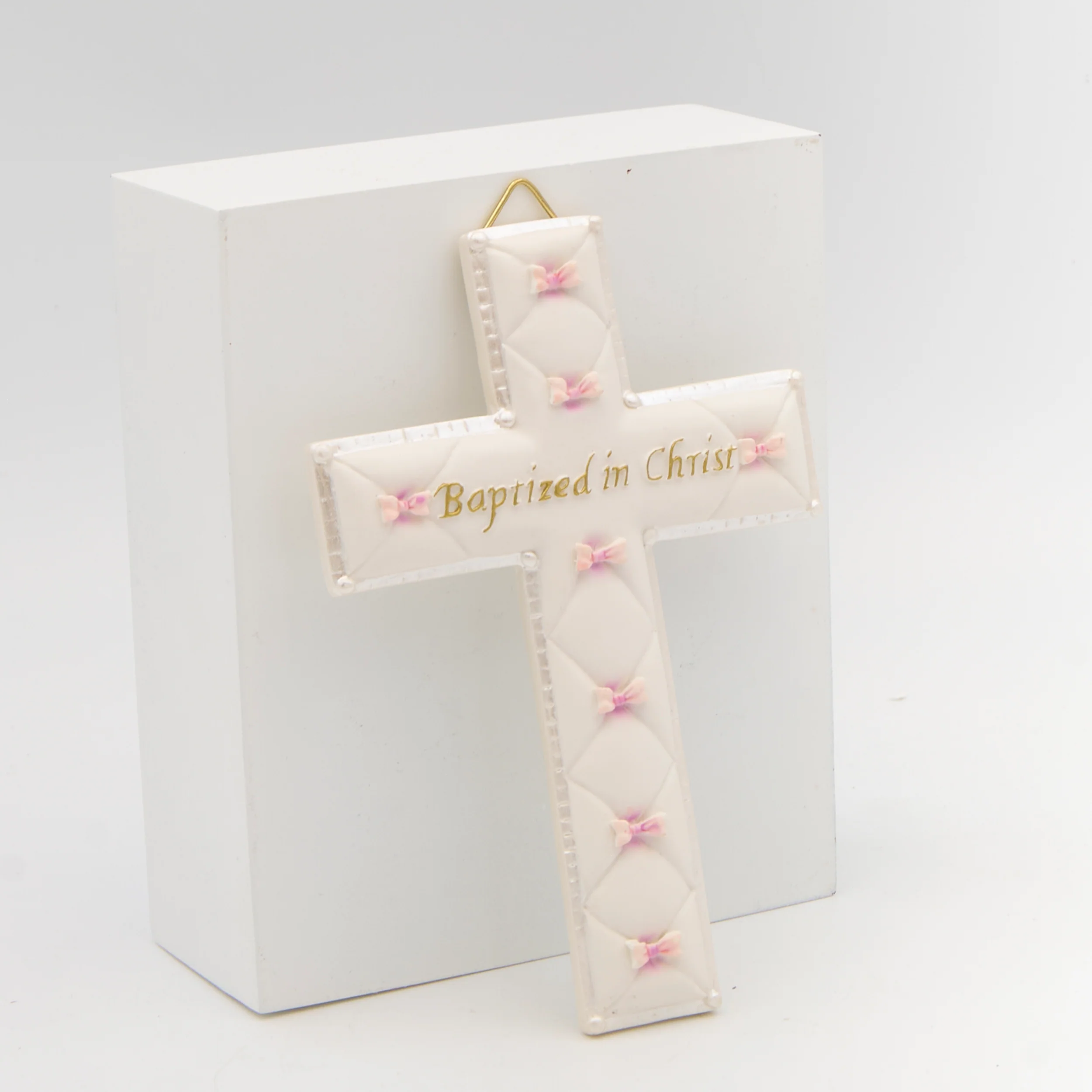 Quilted Baptized in Christ Wall Cross - Image 4