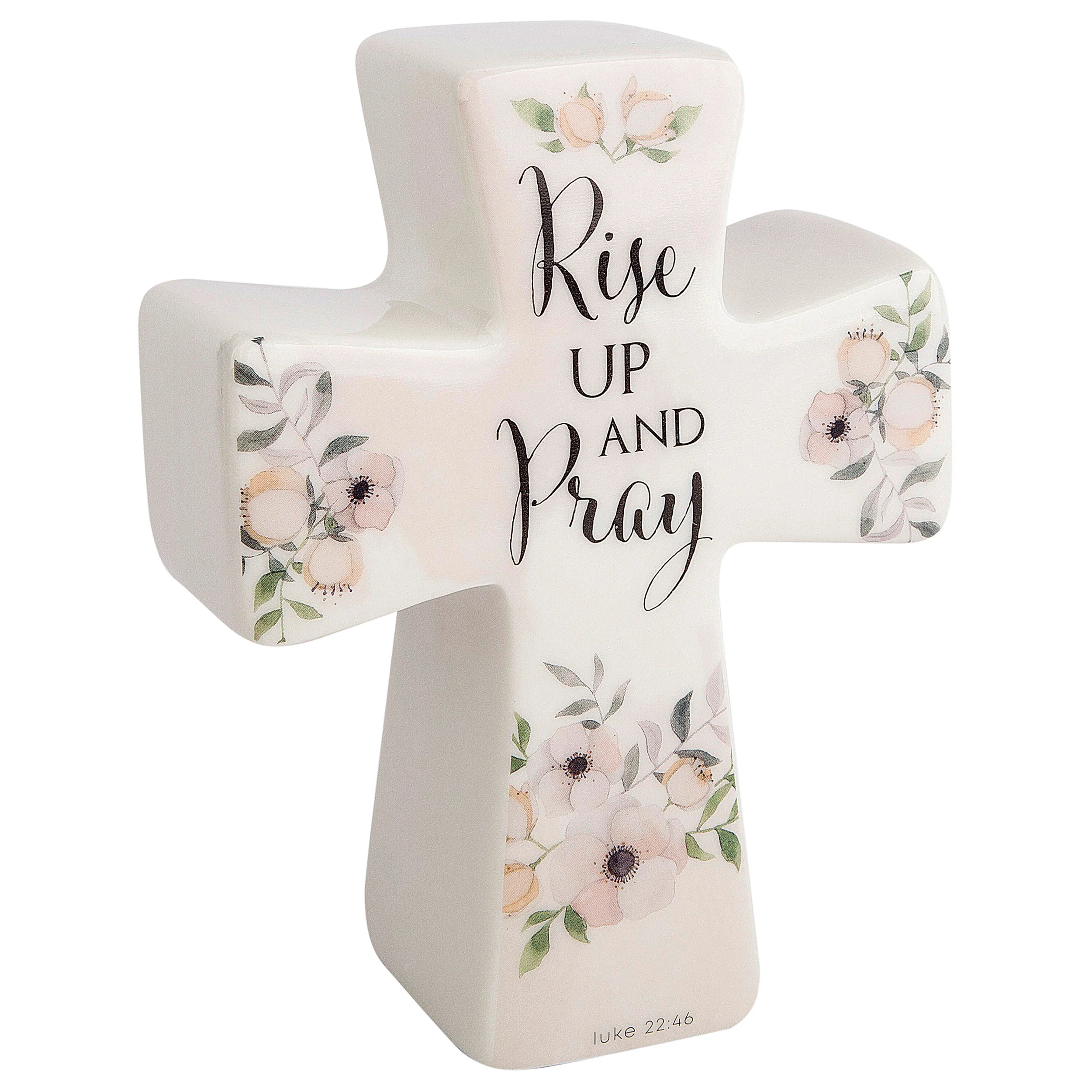 Alexa's Angels "Rise Up and Pray” Scripture Prayer Cross