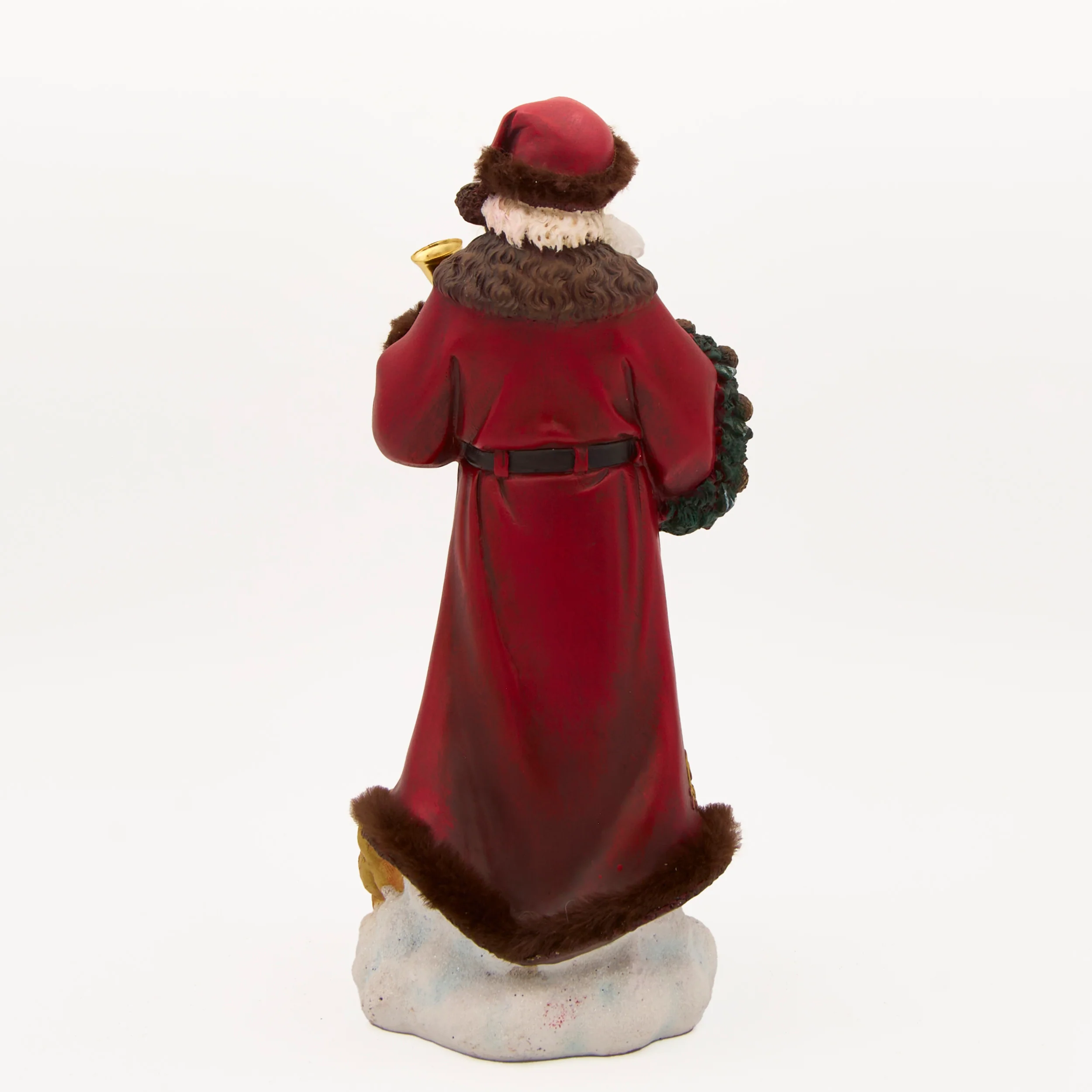 Joseph's Studio Santa with Puppies & Brown Faux Fur Figure - Image 2
