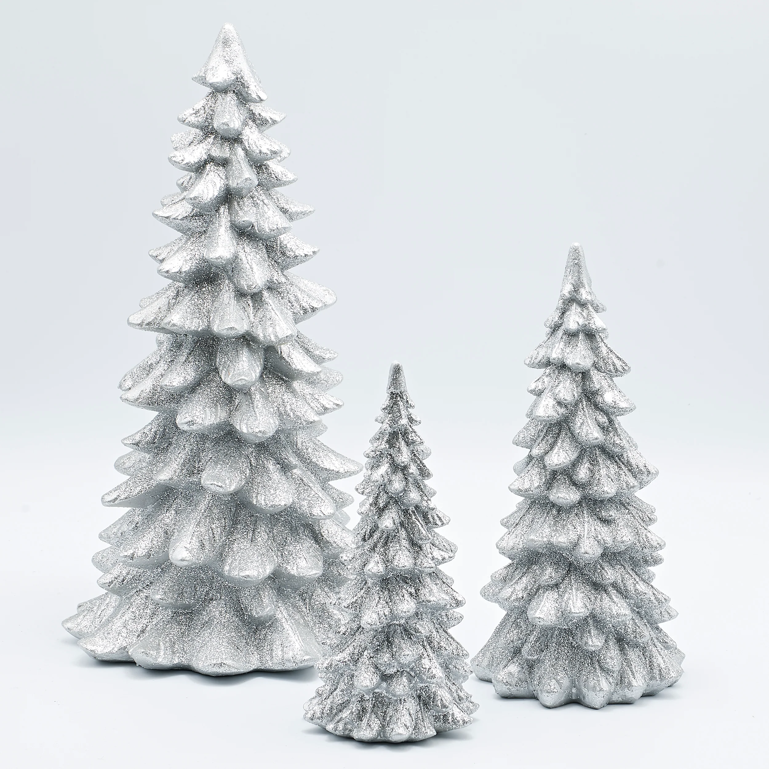 Silver Glitter Tree Set - Image 2