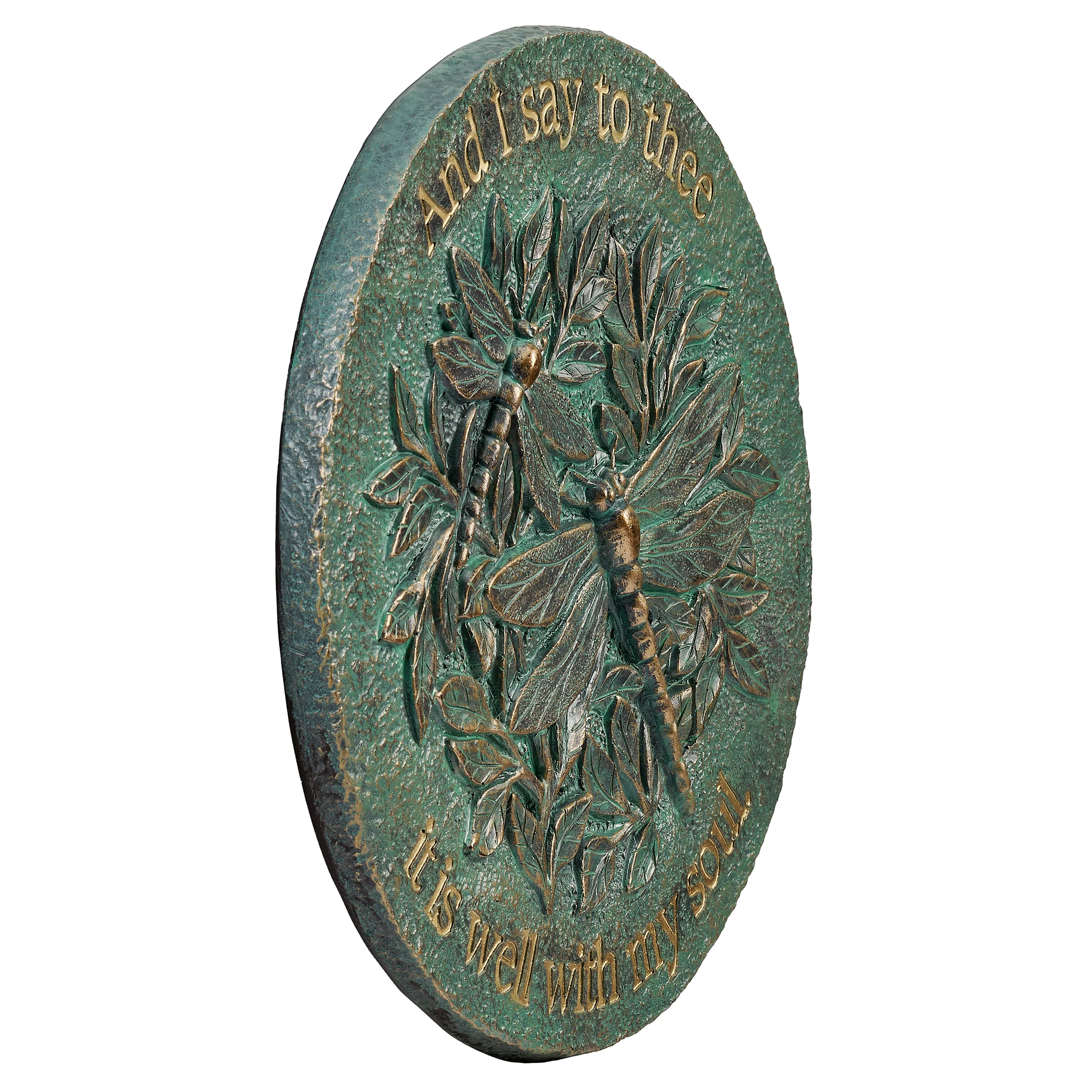 It Is Well Dragonfly Garden Stone - Image 2