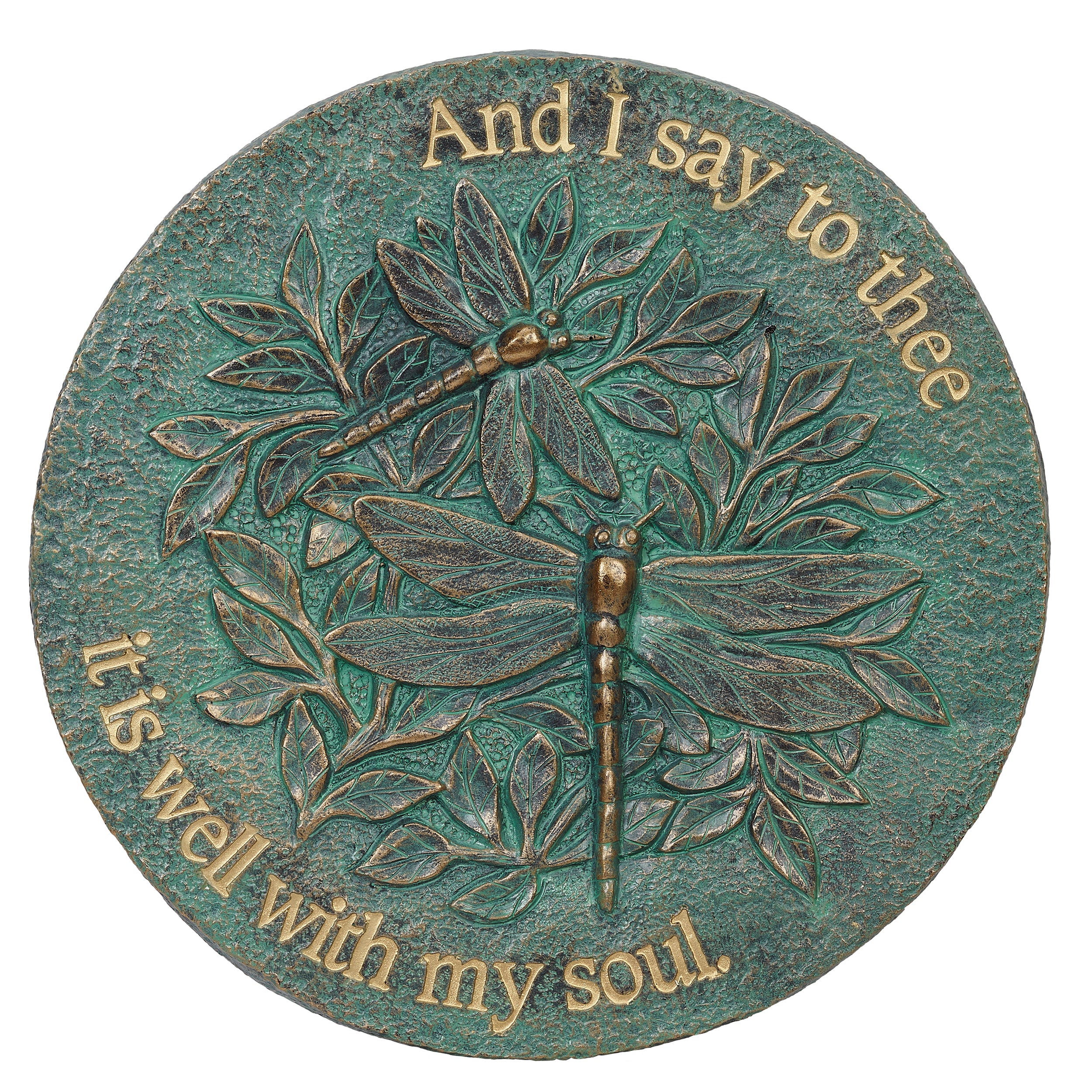 It Is Well Dragonfly Garden Stone - Image 4