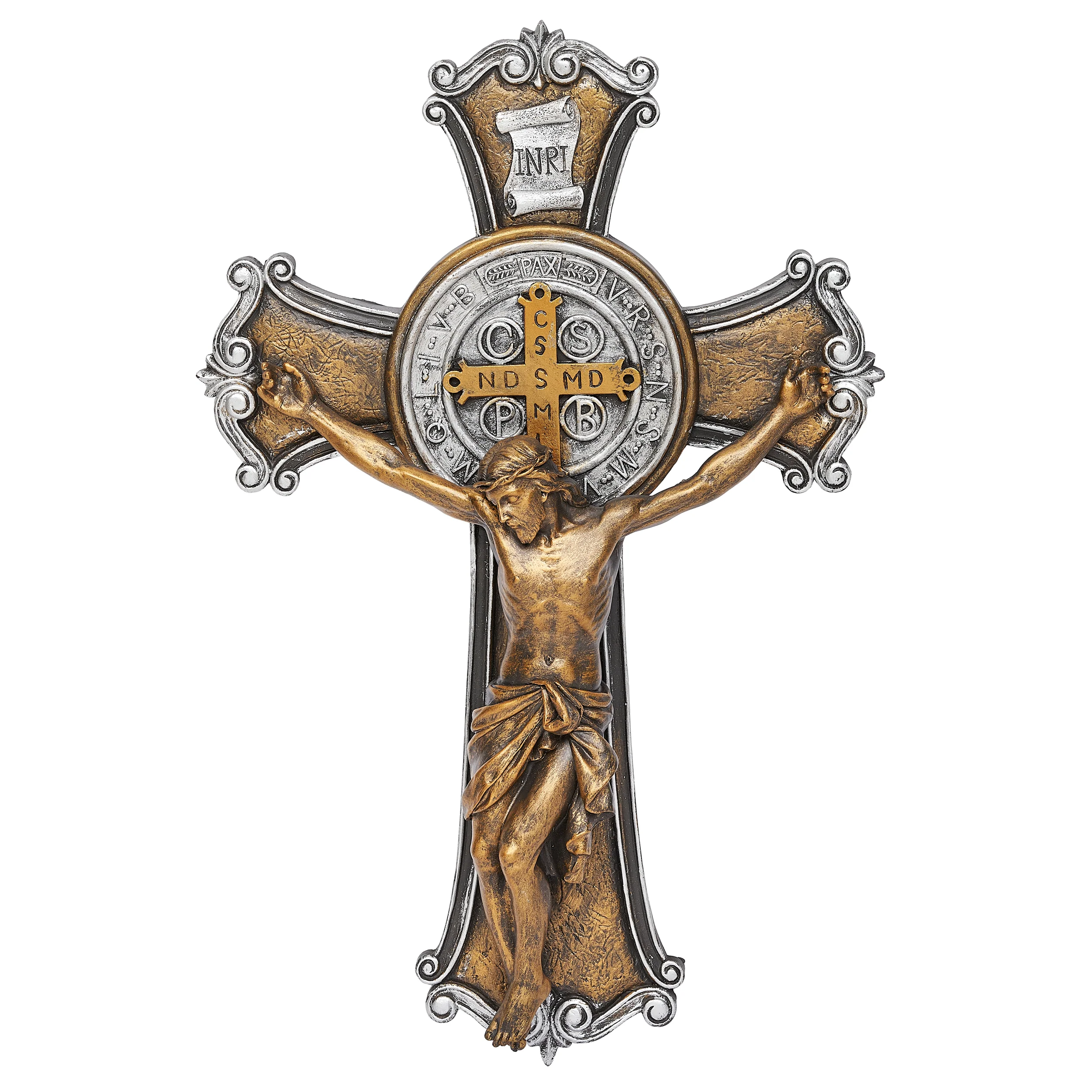 Joseph's Studio St. Benedict Two-Tone Crucifix - Image 8