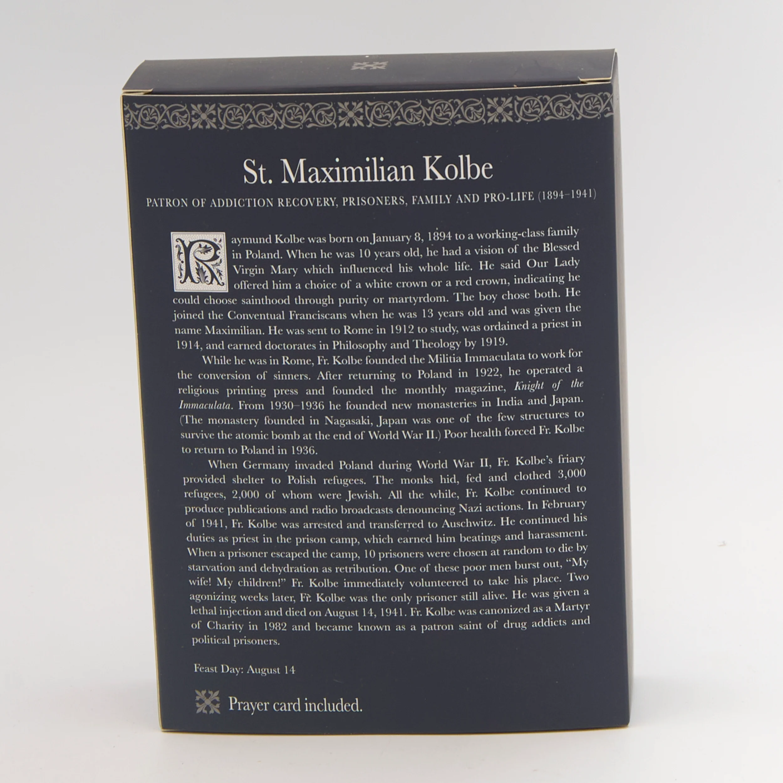 St. Maximilian Kolbe Figure – Patrons & Protectors - Image 3