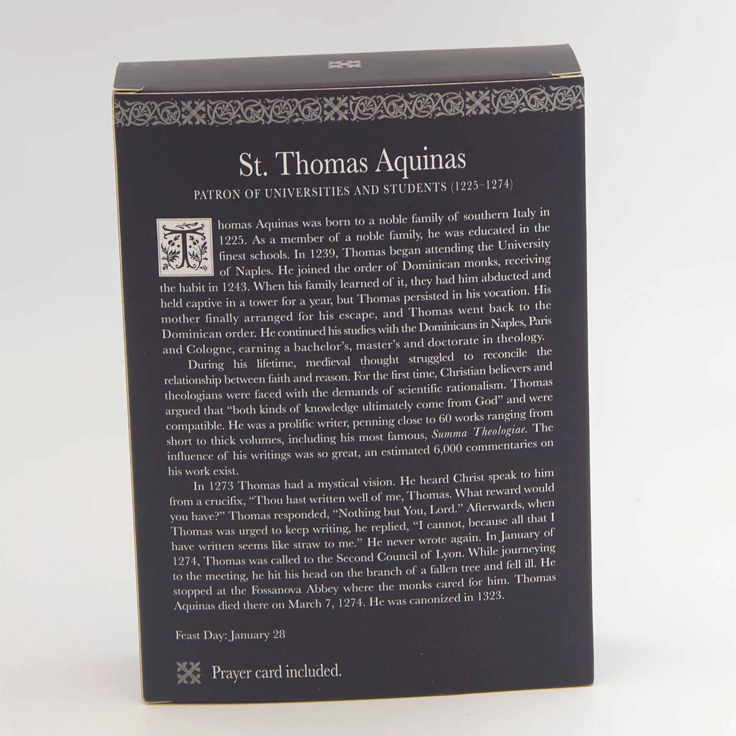 St. Thomas Aquinas Figure, Patrons & Protectors - Image 3