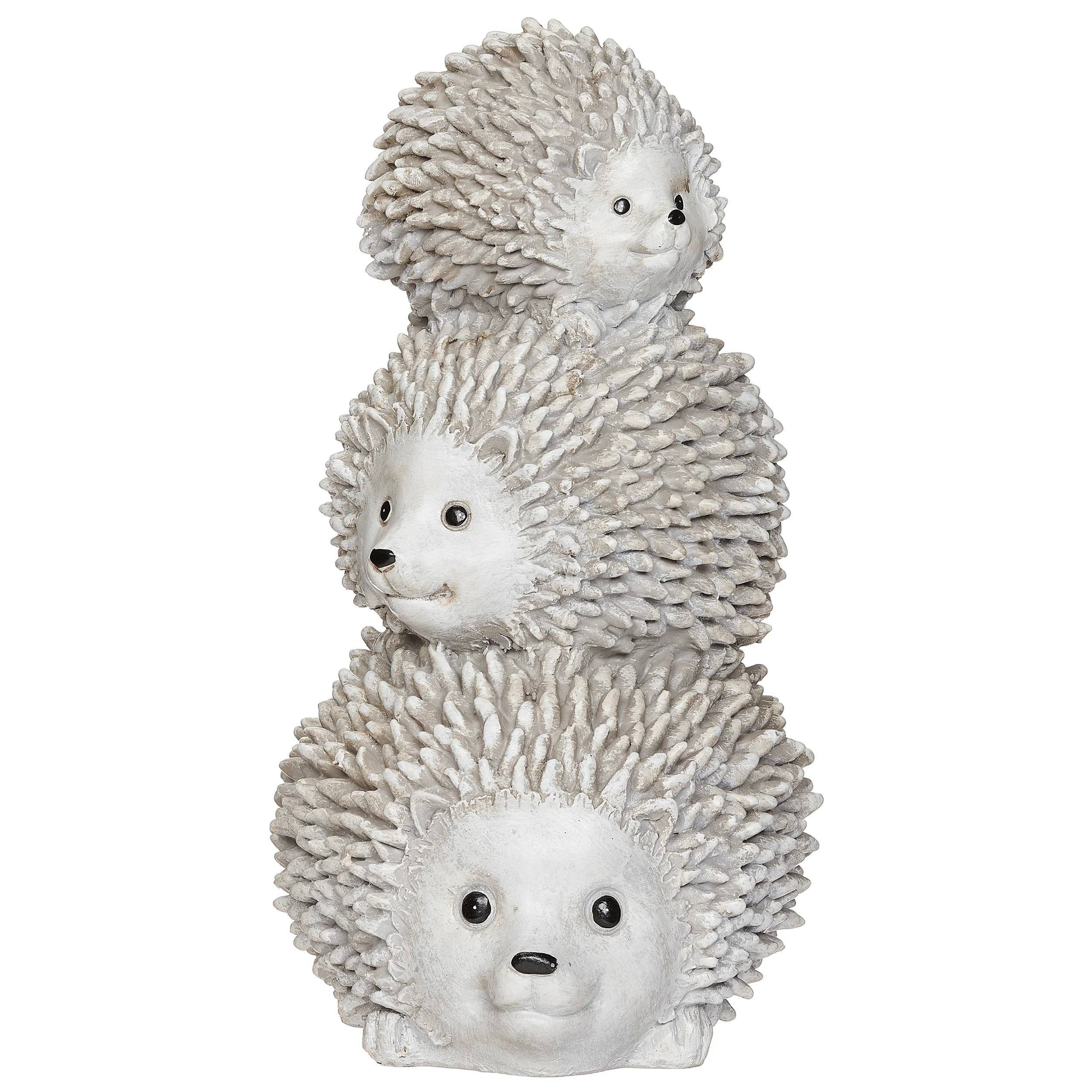 Pudgy Pals Stacked Hedgehog Family Garden Statue - Image 4