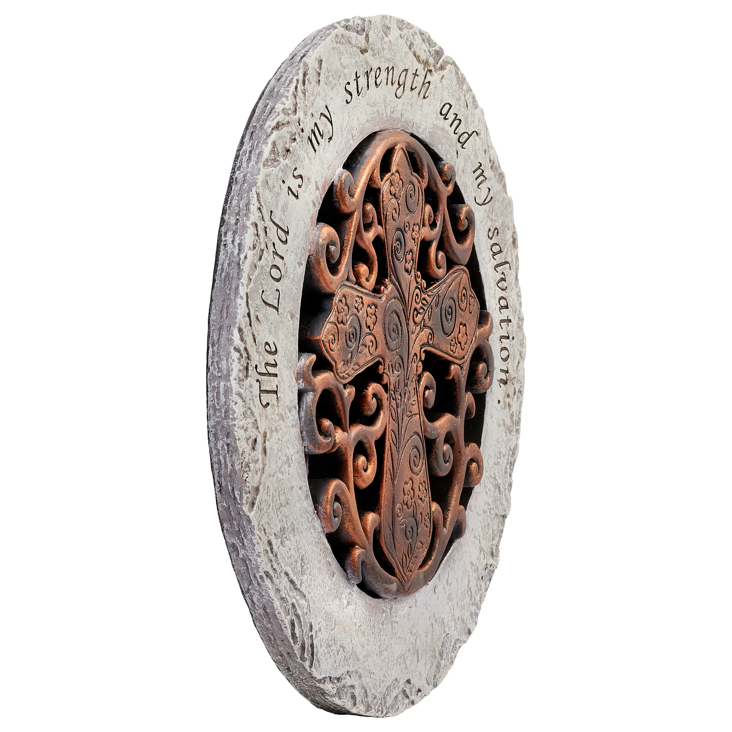 “The Lord is my strength and my salvation” Garden Stone - Image 2