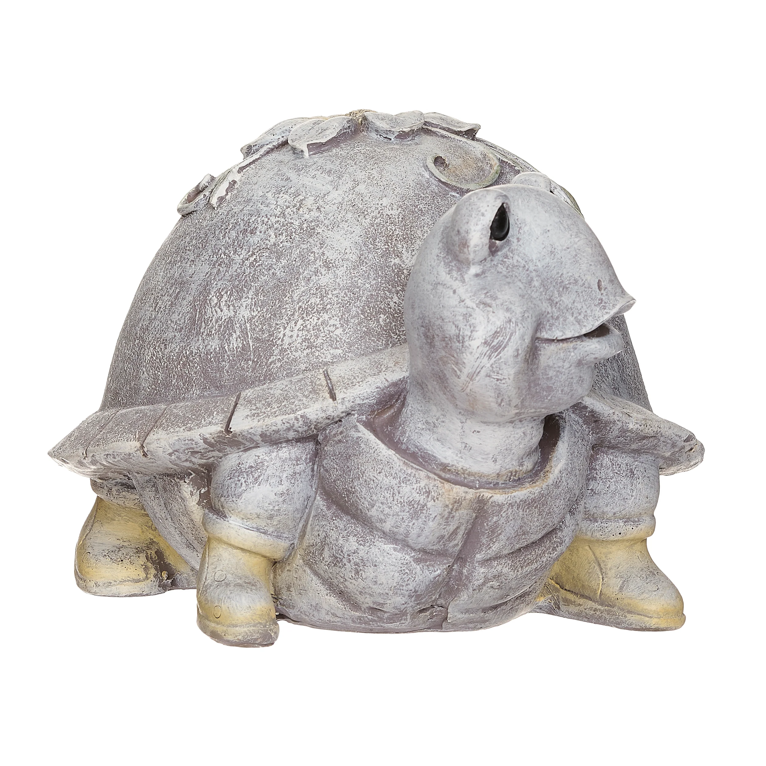 Pudgy Pals Turtle in Rain Boots Garden Statue - Image 3