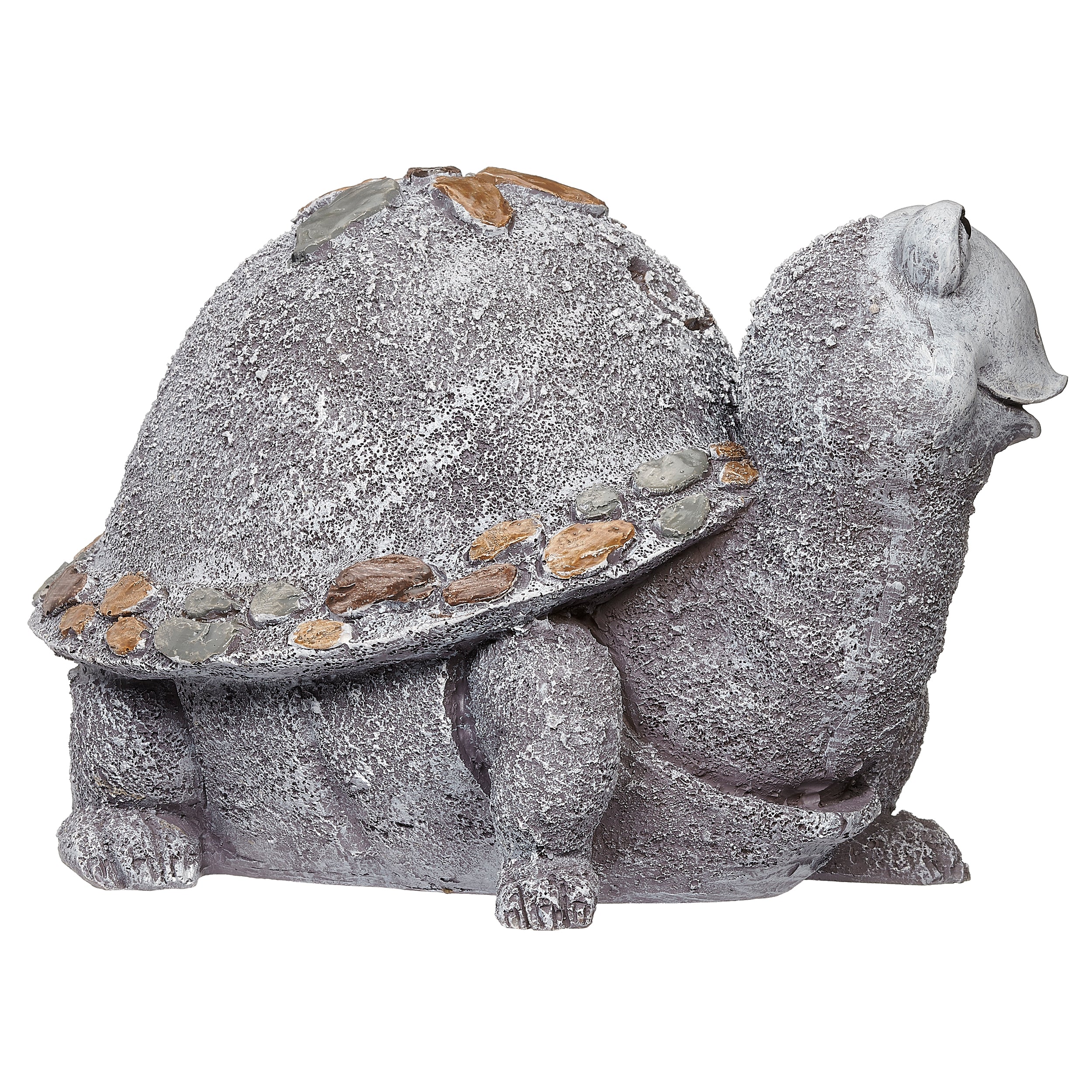Pebble Flower Turtle Garden Statue - Image 2