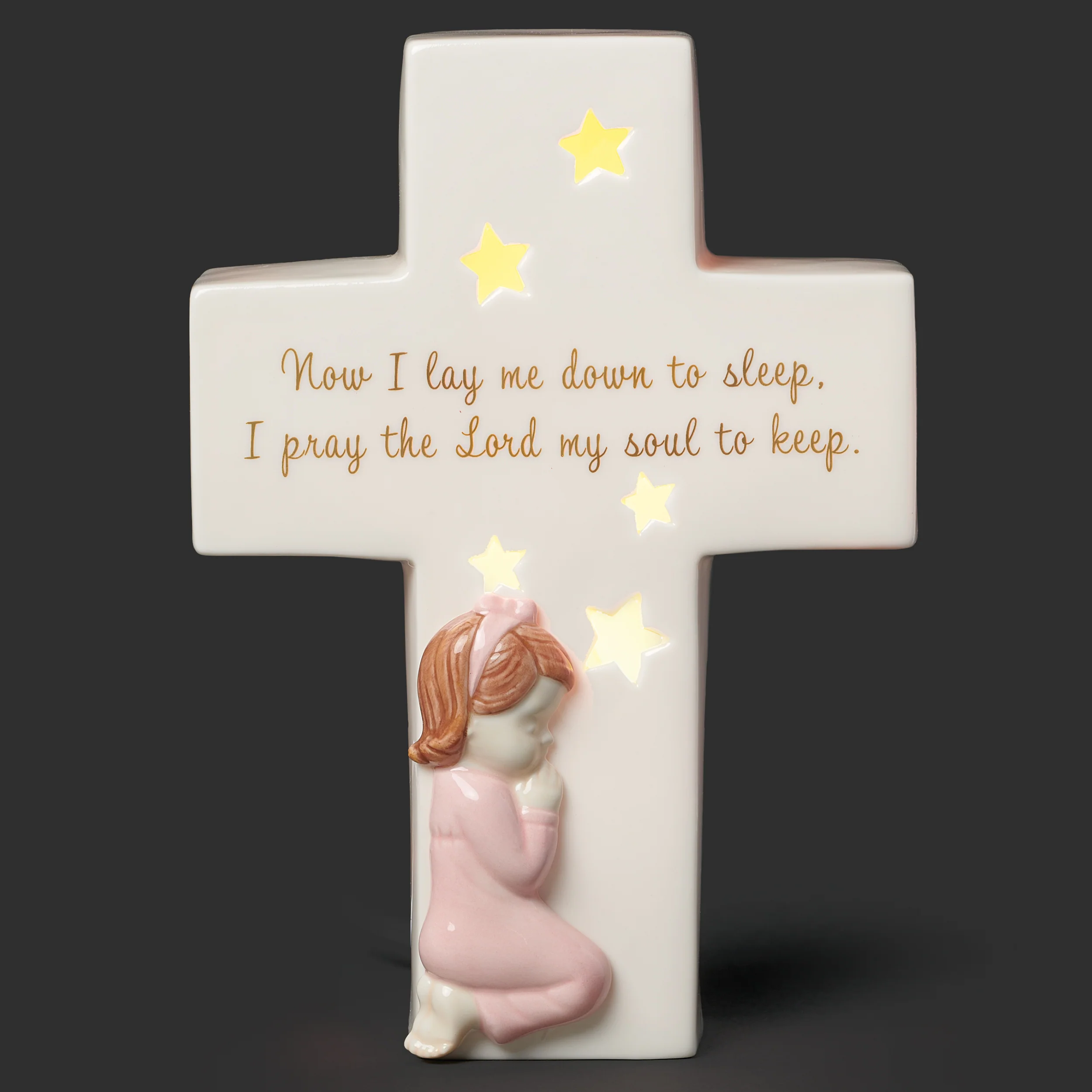 "Now I Lay Me Down to Sleep" Lighted Cross - Valencia Collection - Image 4