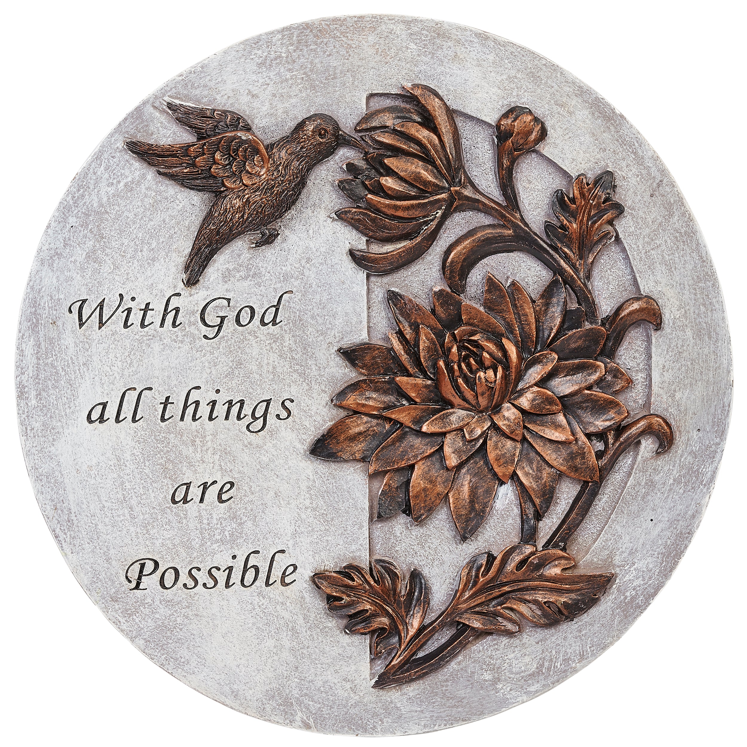 "With God all things are Possible" Garden Stone - Image 4